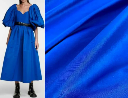 Royal Blue Stretch Taffeta - Image 3