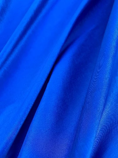 Royal Blue Stretch Taffeta - Image 4