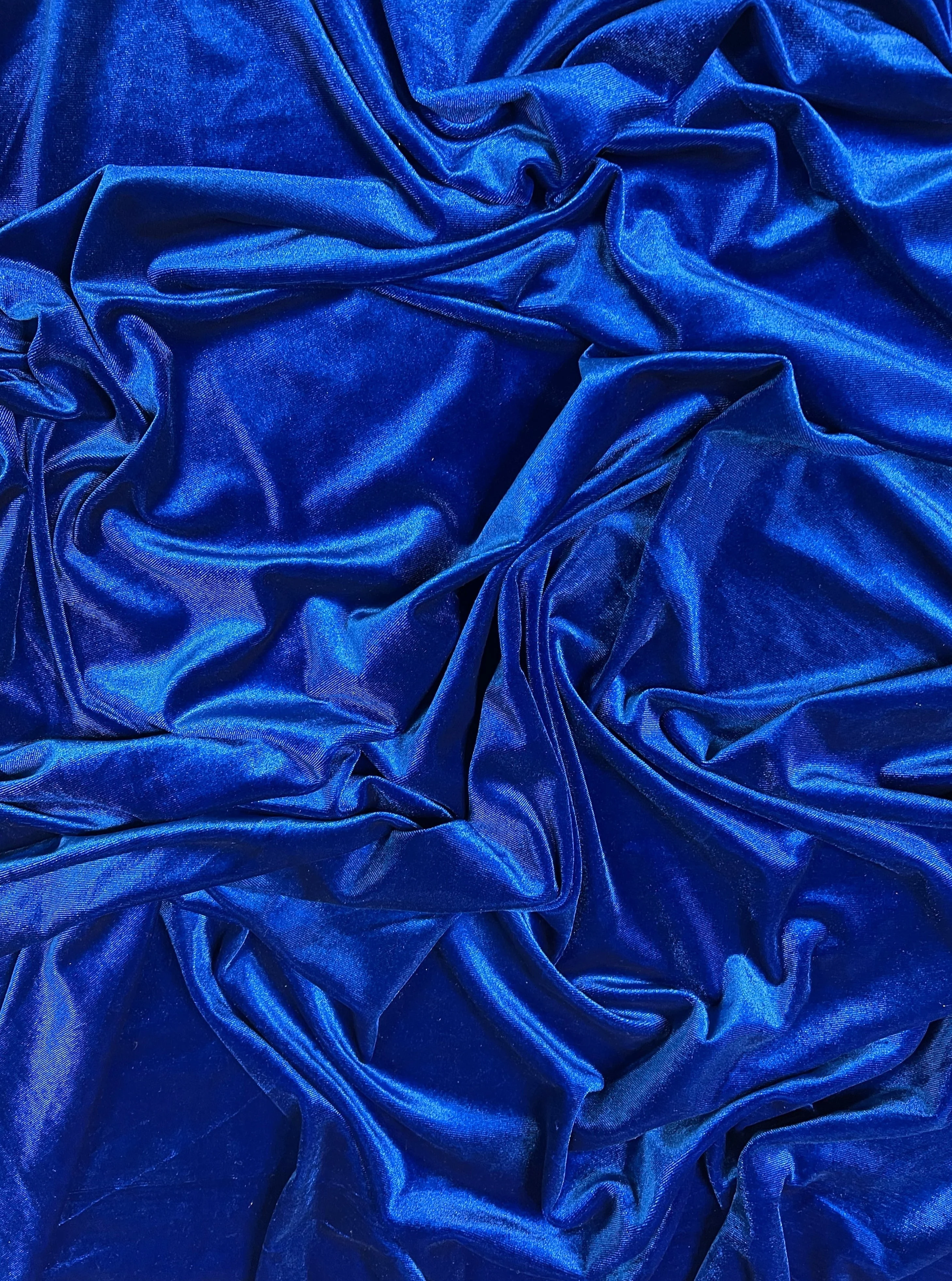 Royal Blue Stretch Velvet - Image 3