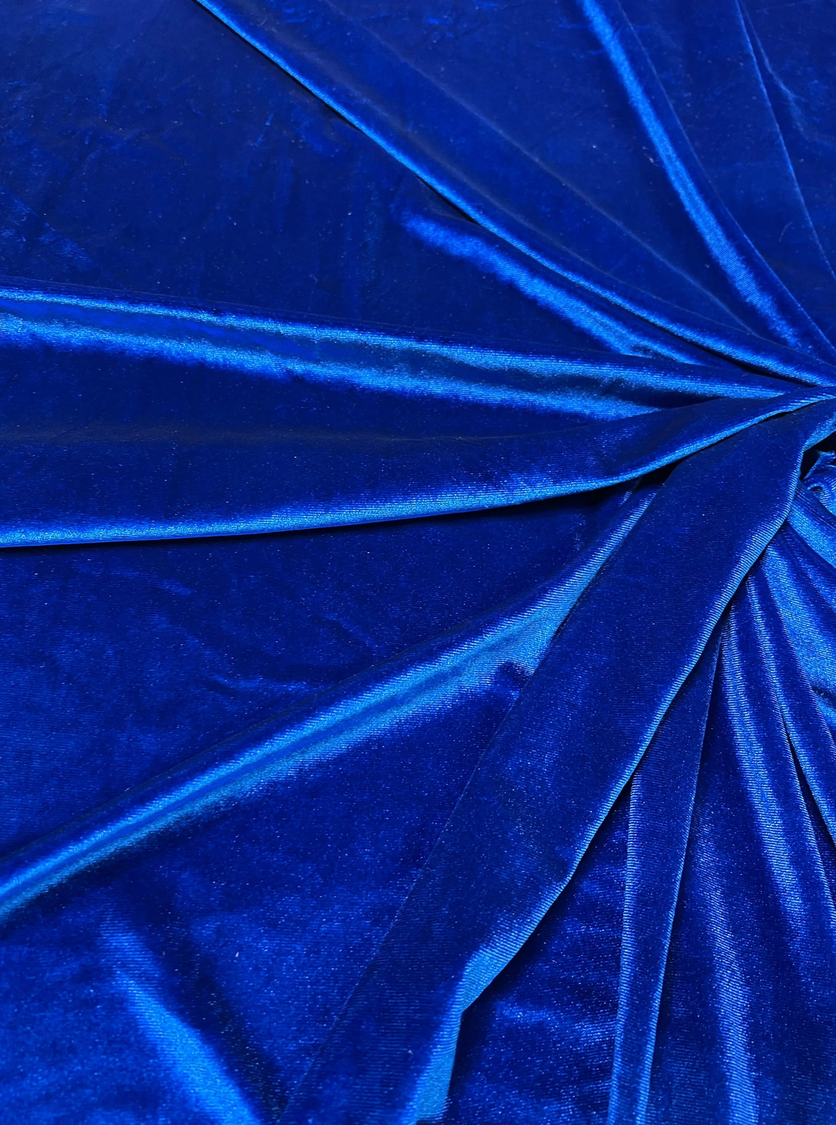 Royal Blue Stretch Velvet - Image 4