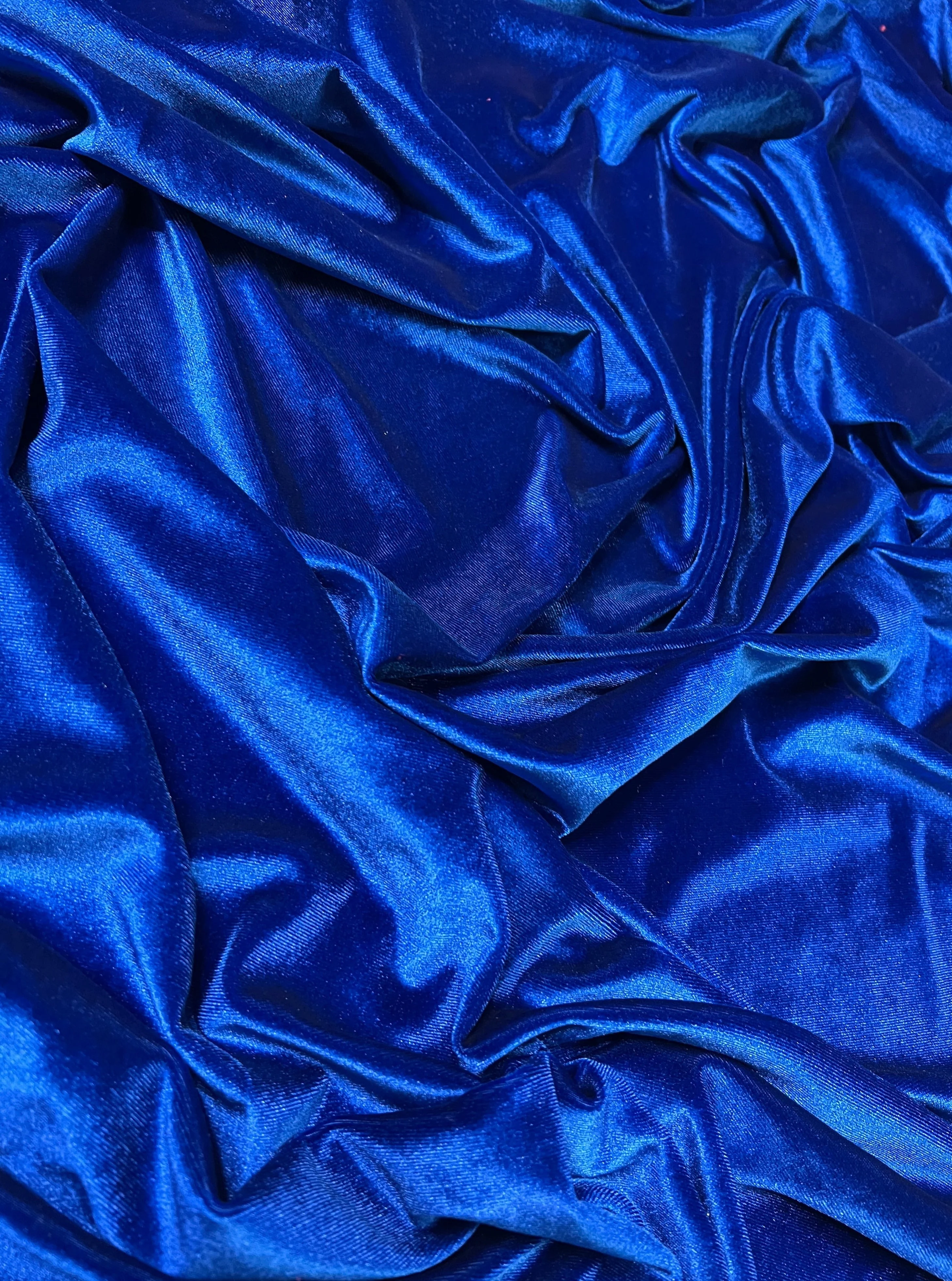 Royal Blue Stretch Velvet - Image 5
