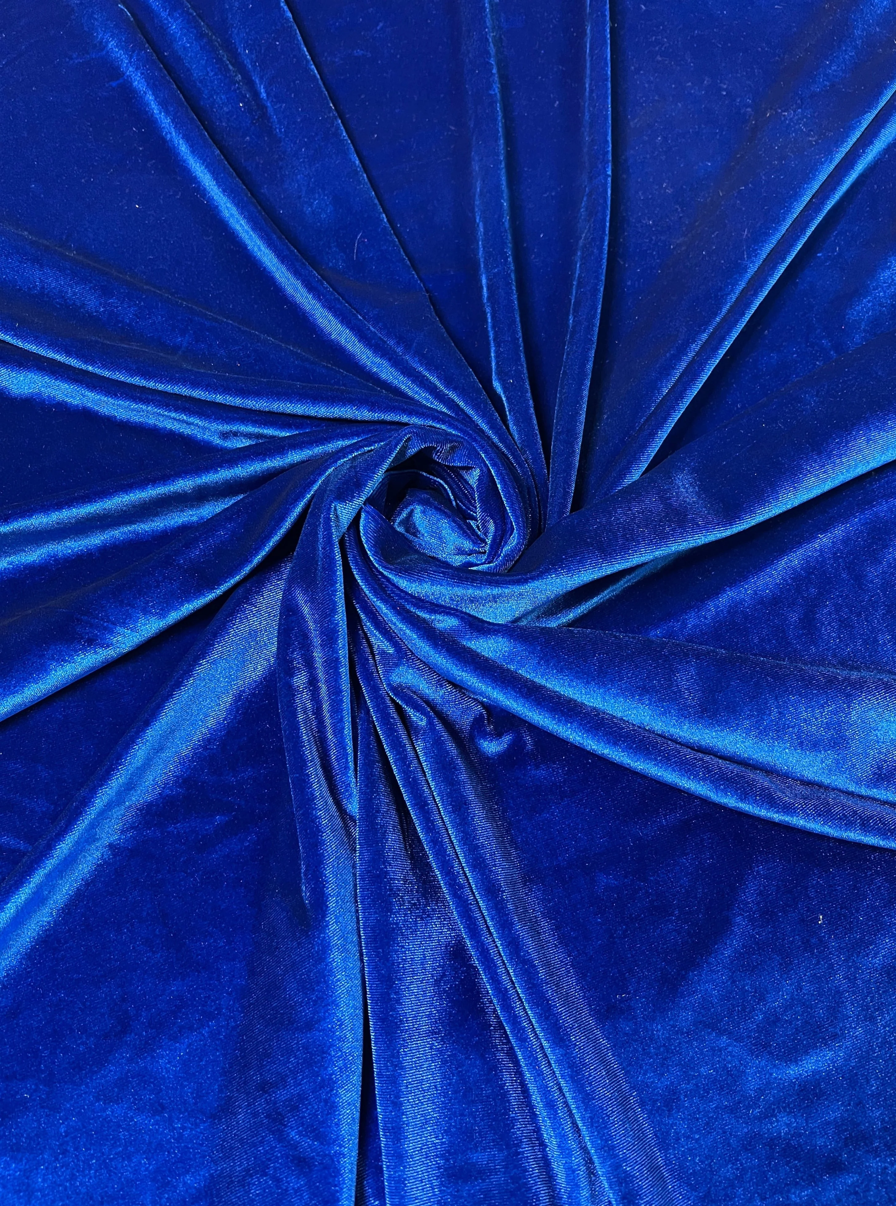 Royal Blue Stretch Velvet - Image 6