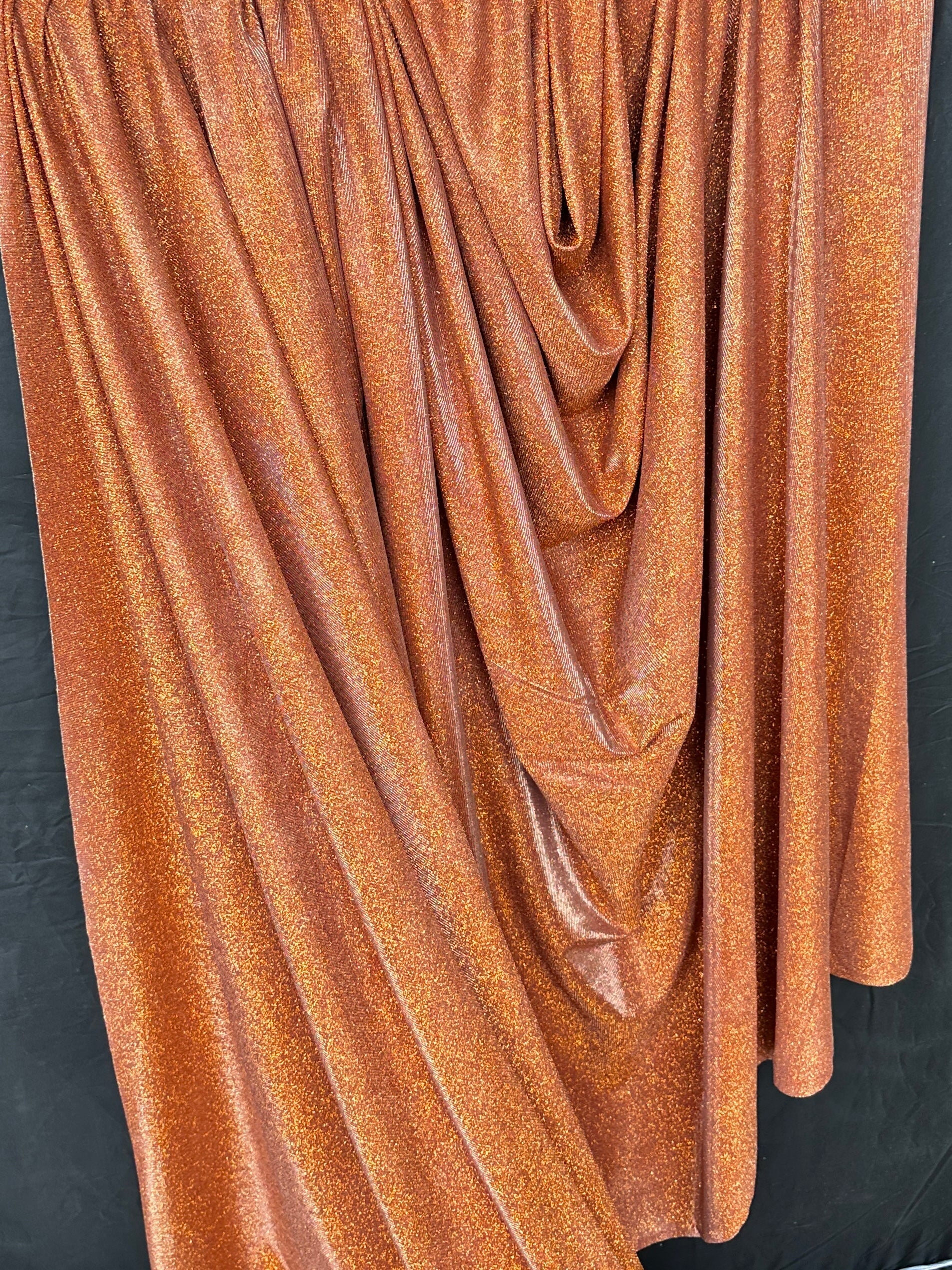 Rust Stretch Metallic Lurex - Image 3