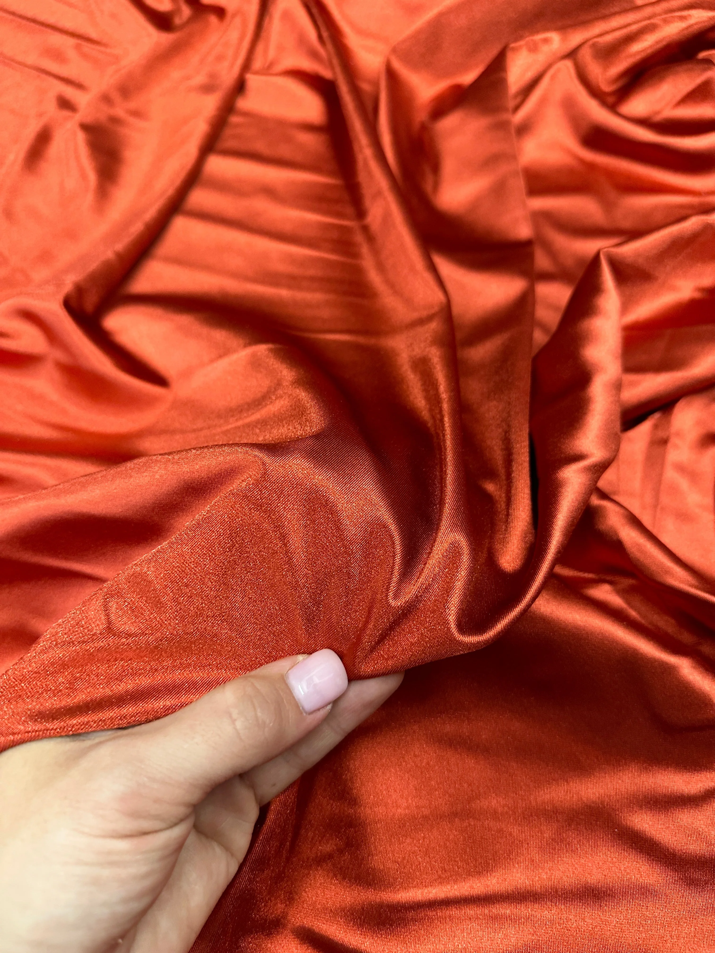 Rust Shiny Nylon Spandex - Image 5
