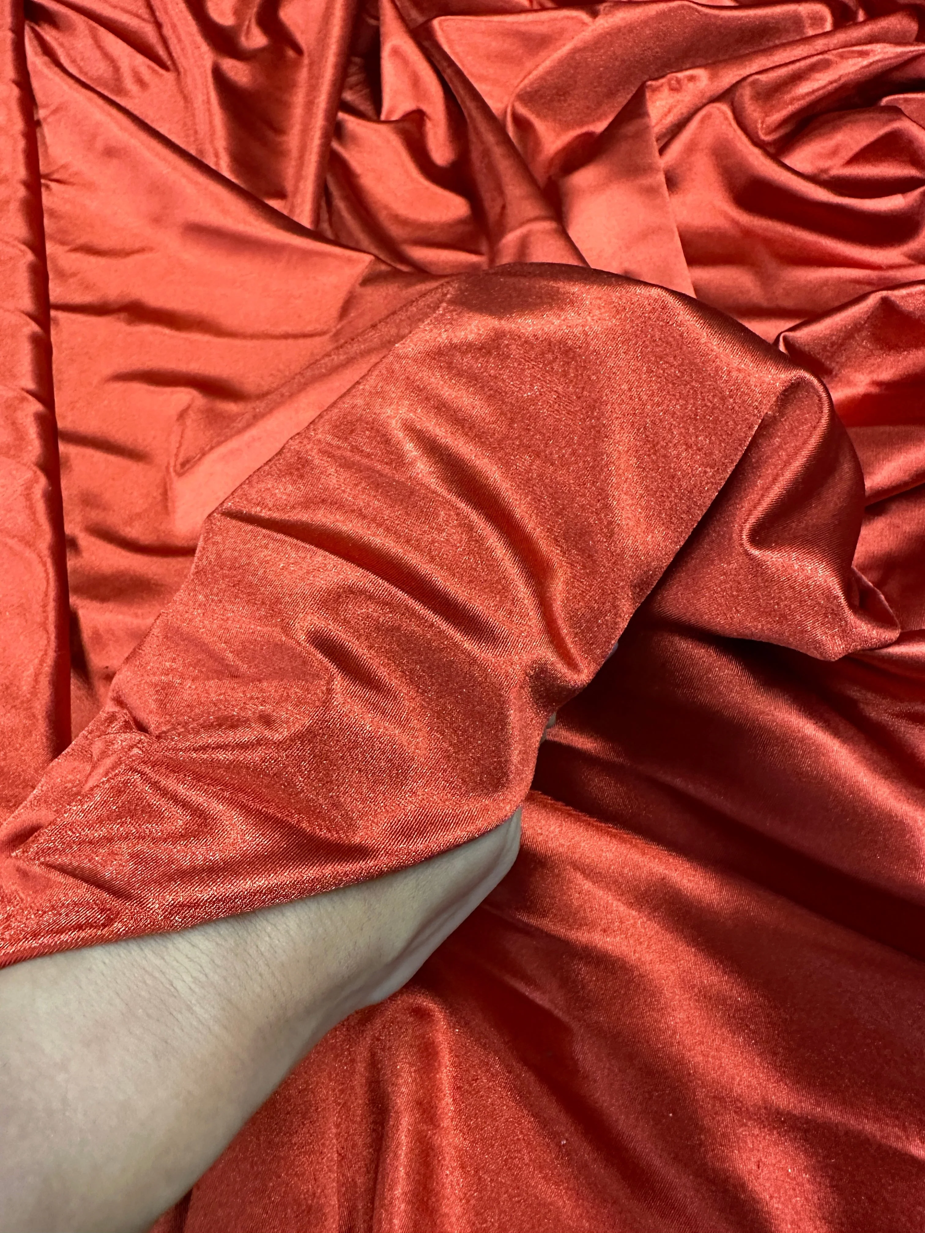 Rust Shiny Nylon Spandex - Image 7