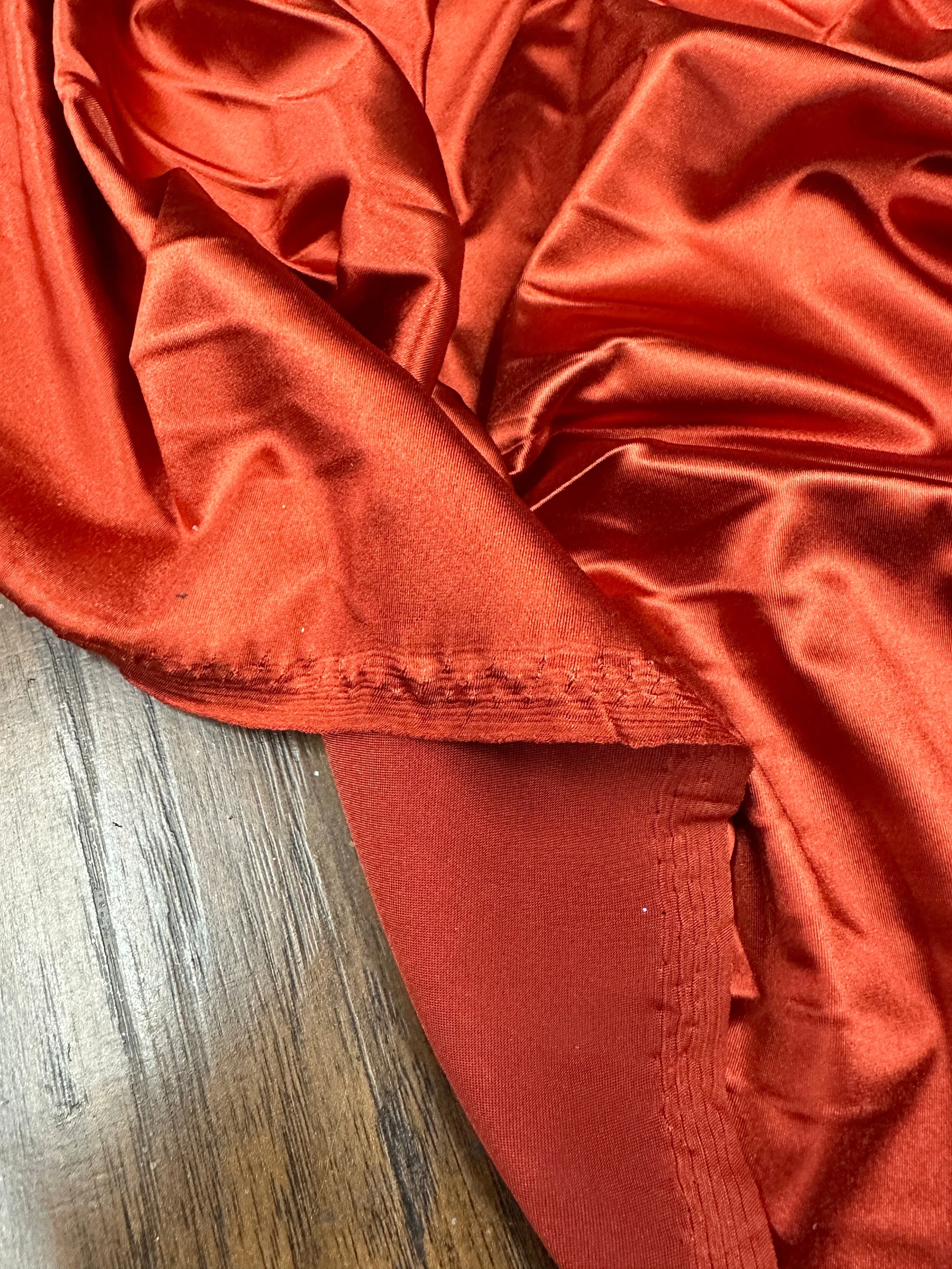 Rust Shiny Nylon Spandex - Image 8