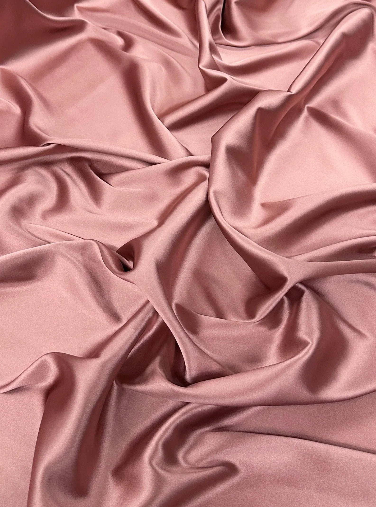 Rust Rose Stretch Crepe Back Satin - Image 3