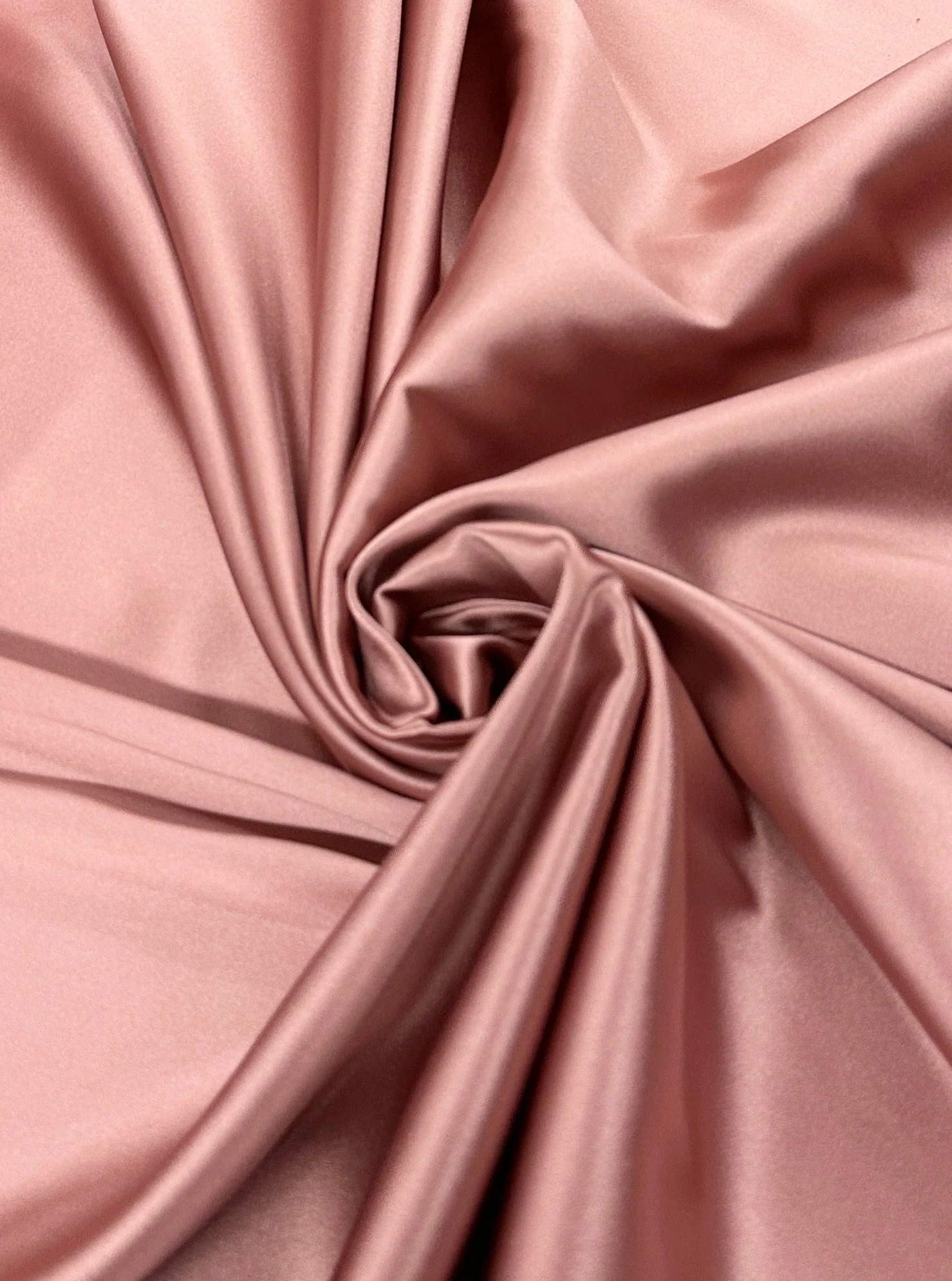 Rust Rose Stretch Crepe Back Satin - Image 4