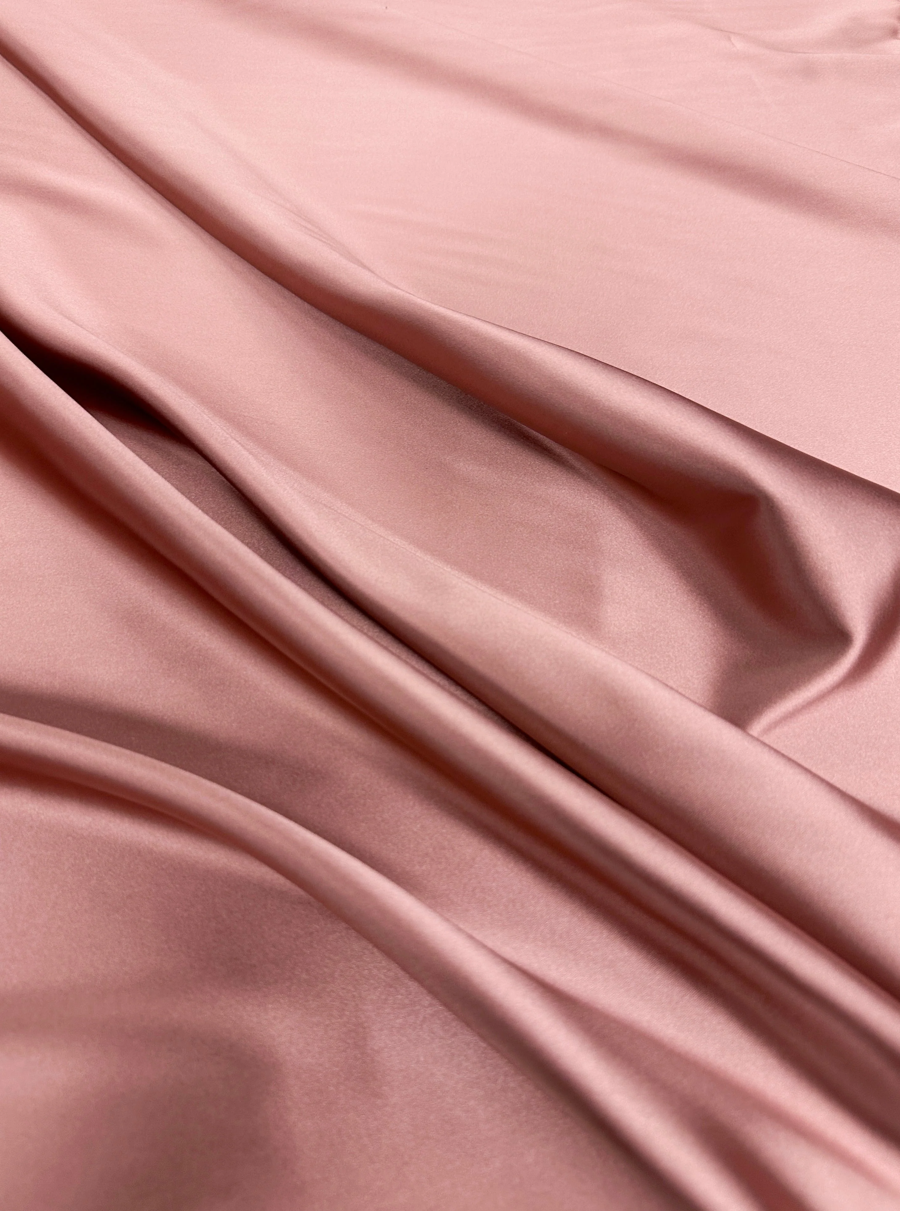 Rust Rose Stretch Crepe Back Satin - Image 5