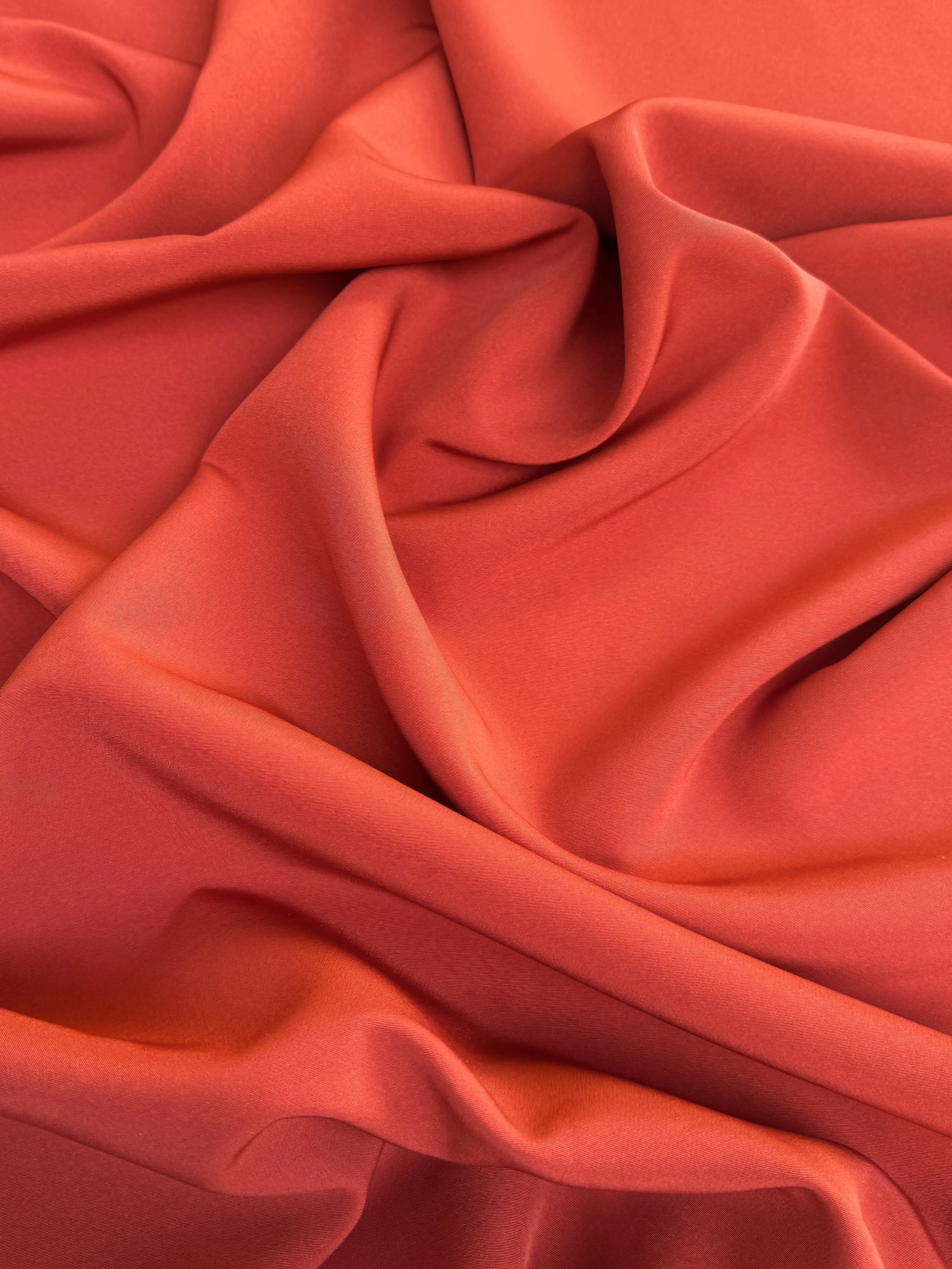 Rust Stretch Crepe - Image 3