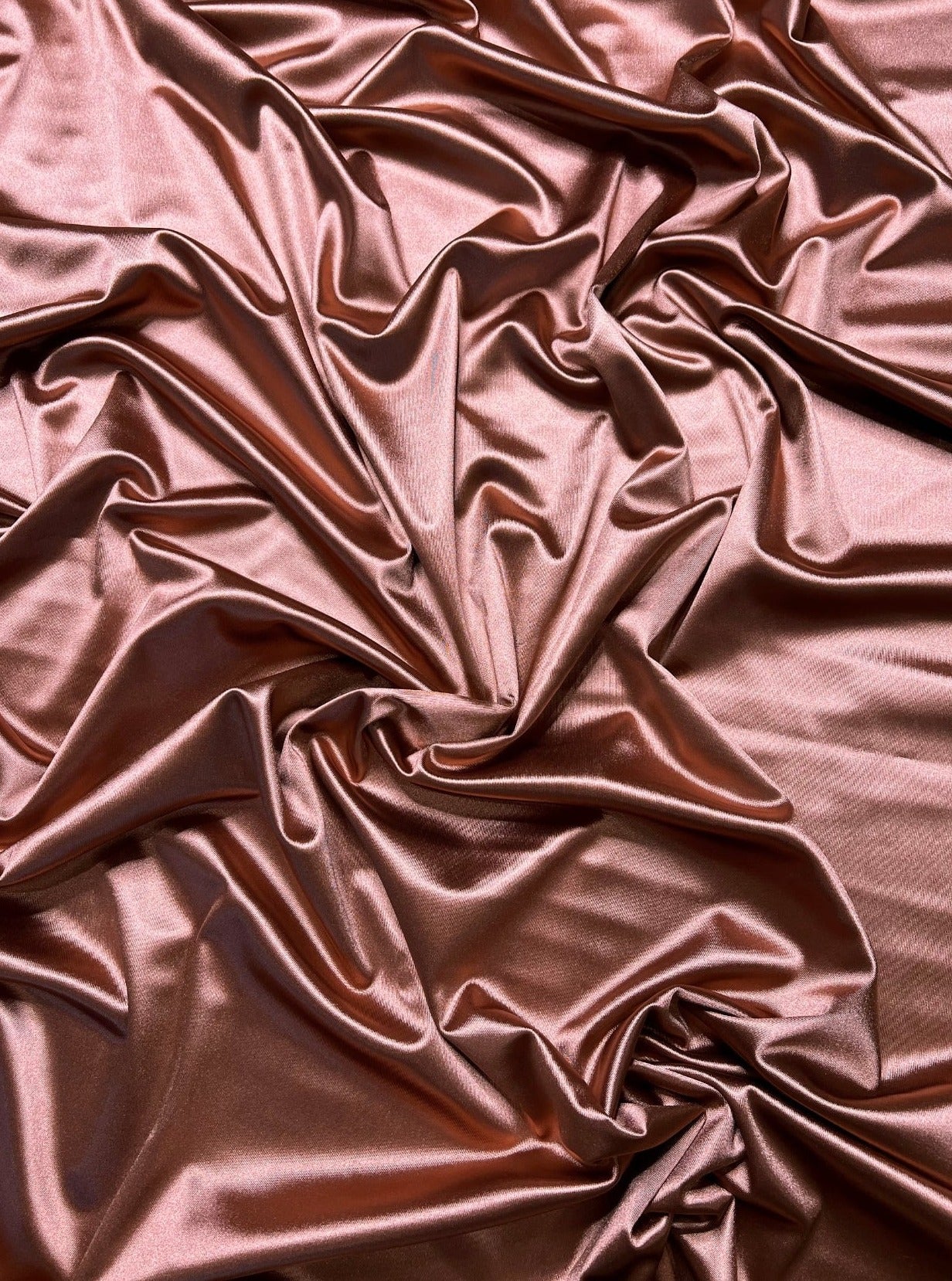 Rusty Rose Shiny Nylon Spandex - Image 2