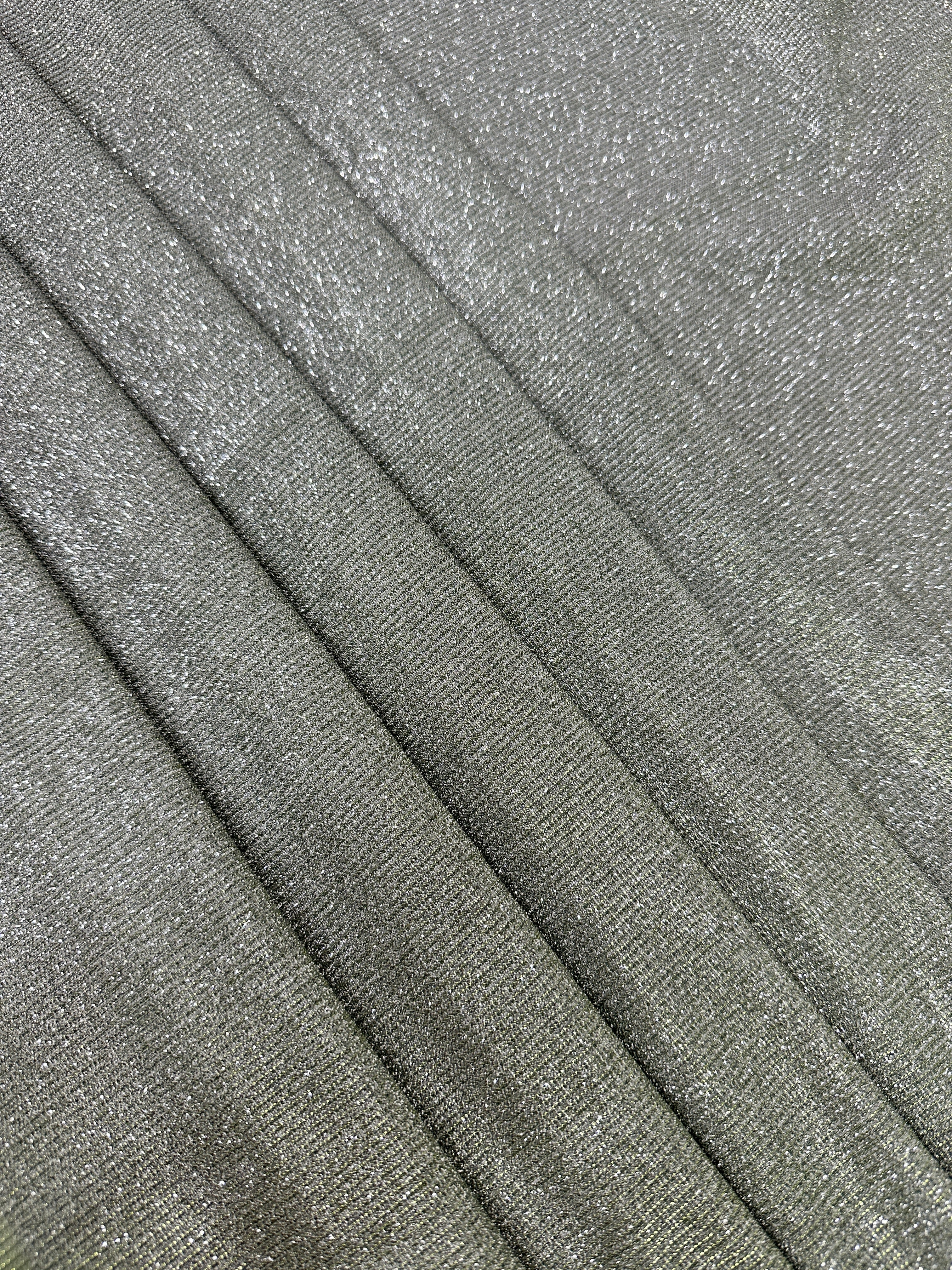 Sage Green Stretch Metallic Lurex - Image 8
