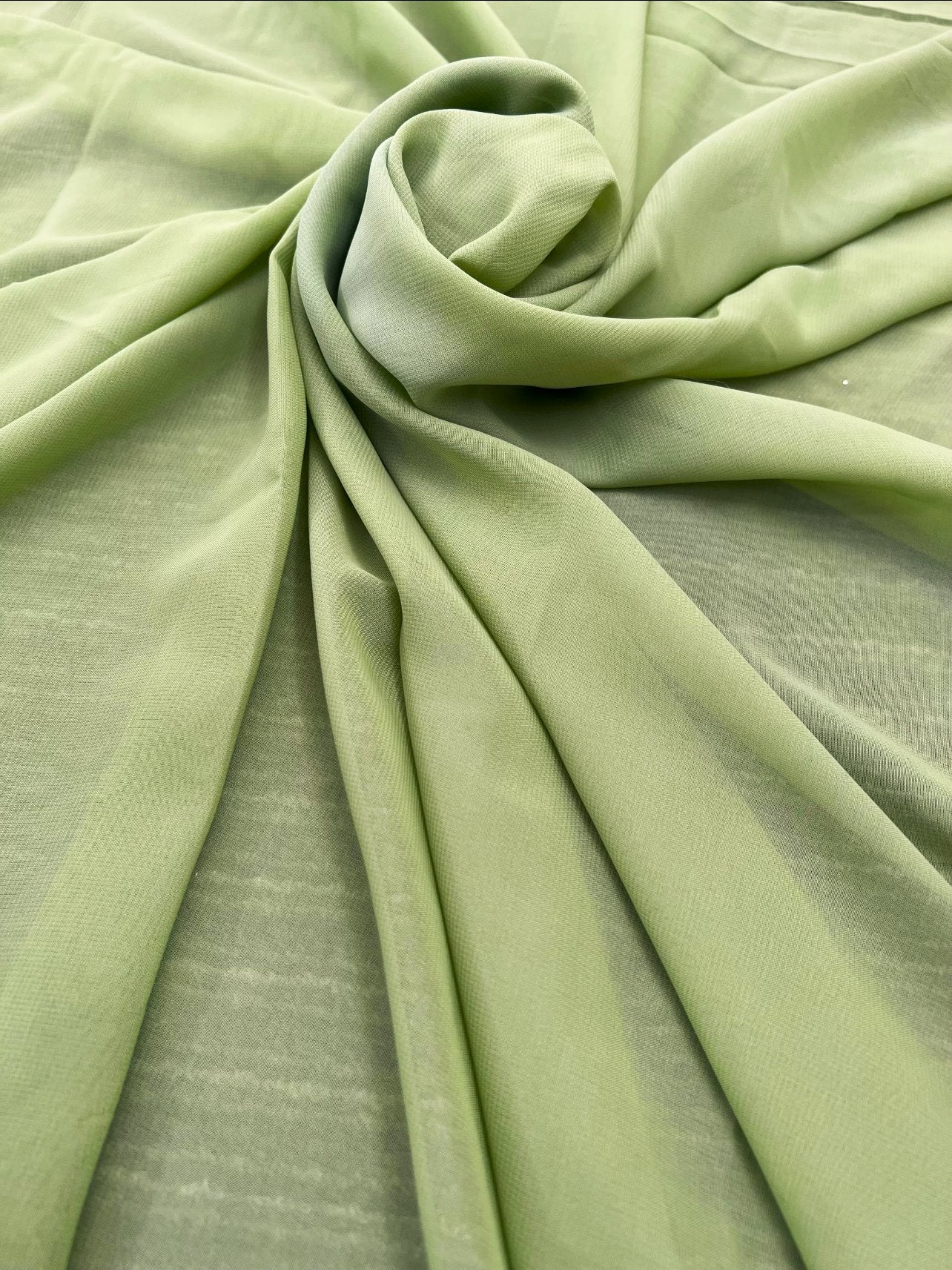 Sage Green Chiffon - Image 4