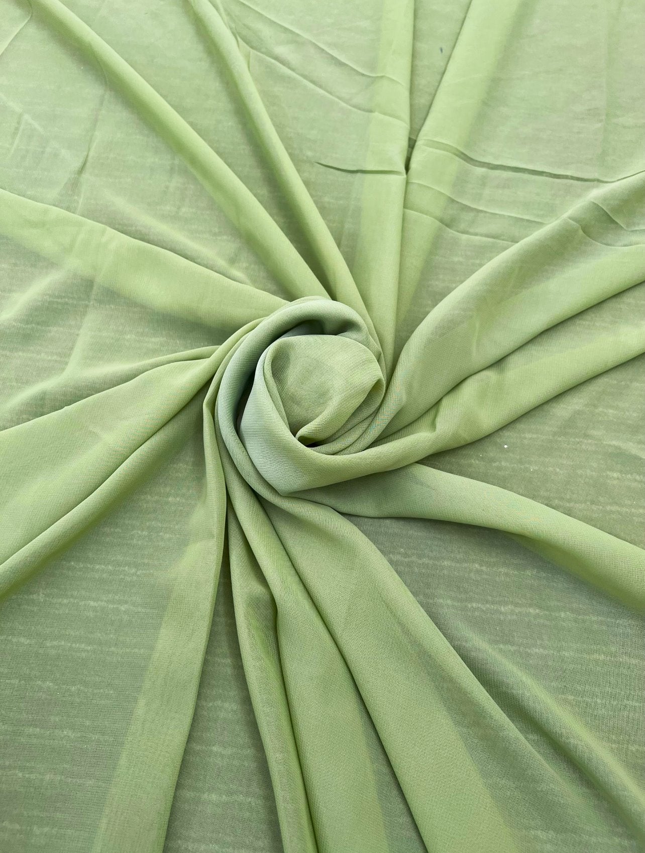 Sage Green Chiffon - Image 7