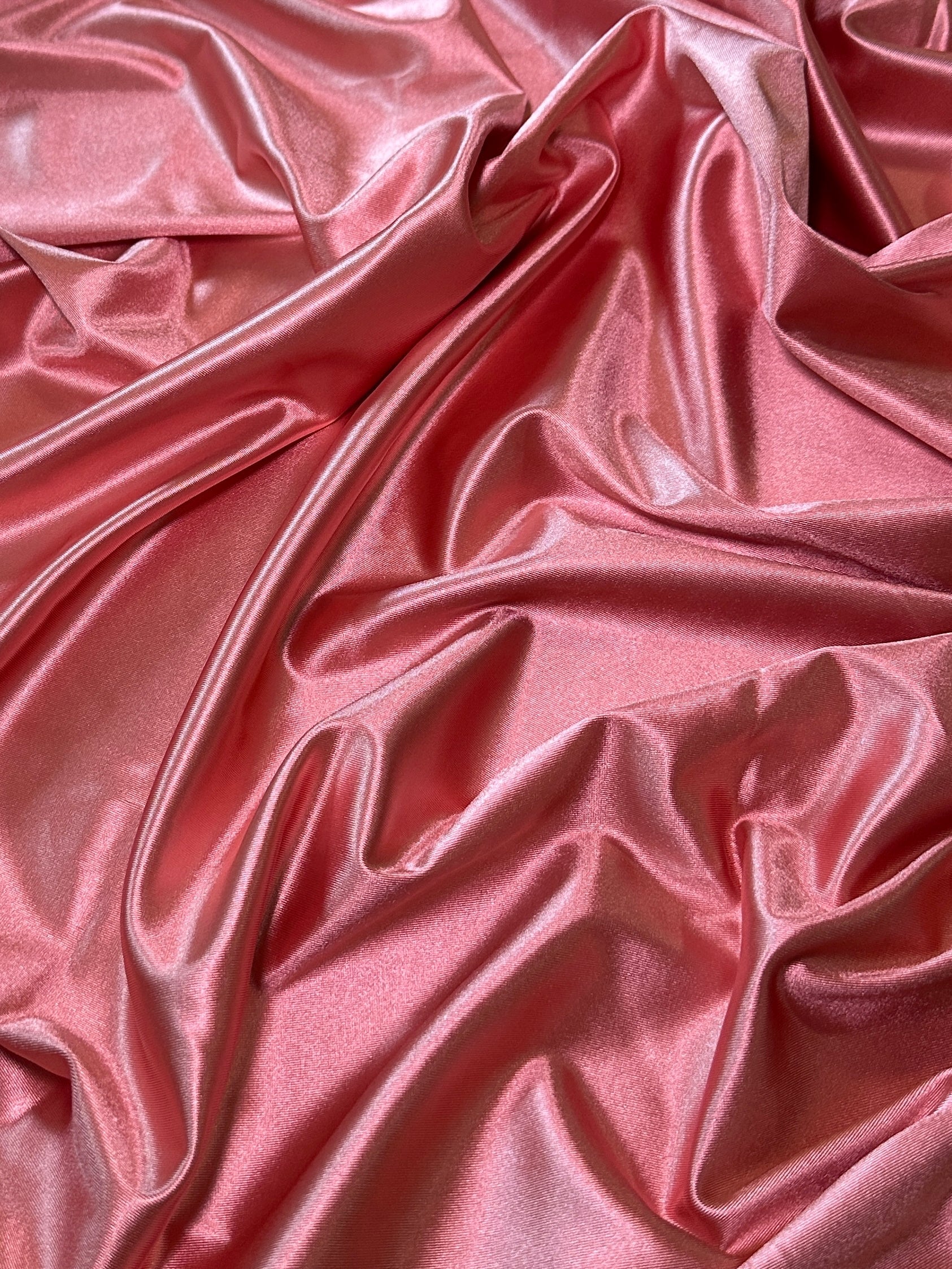 Salmon Shiny Nylon Spandex