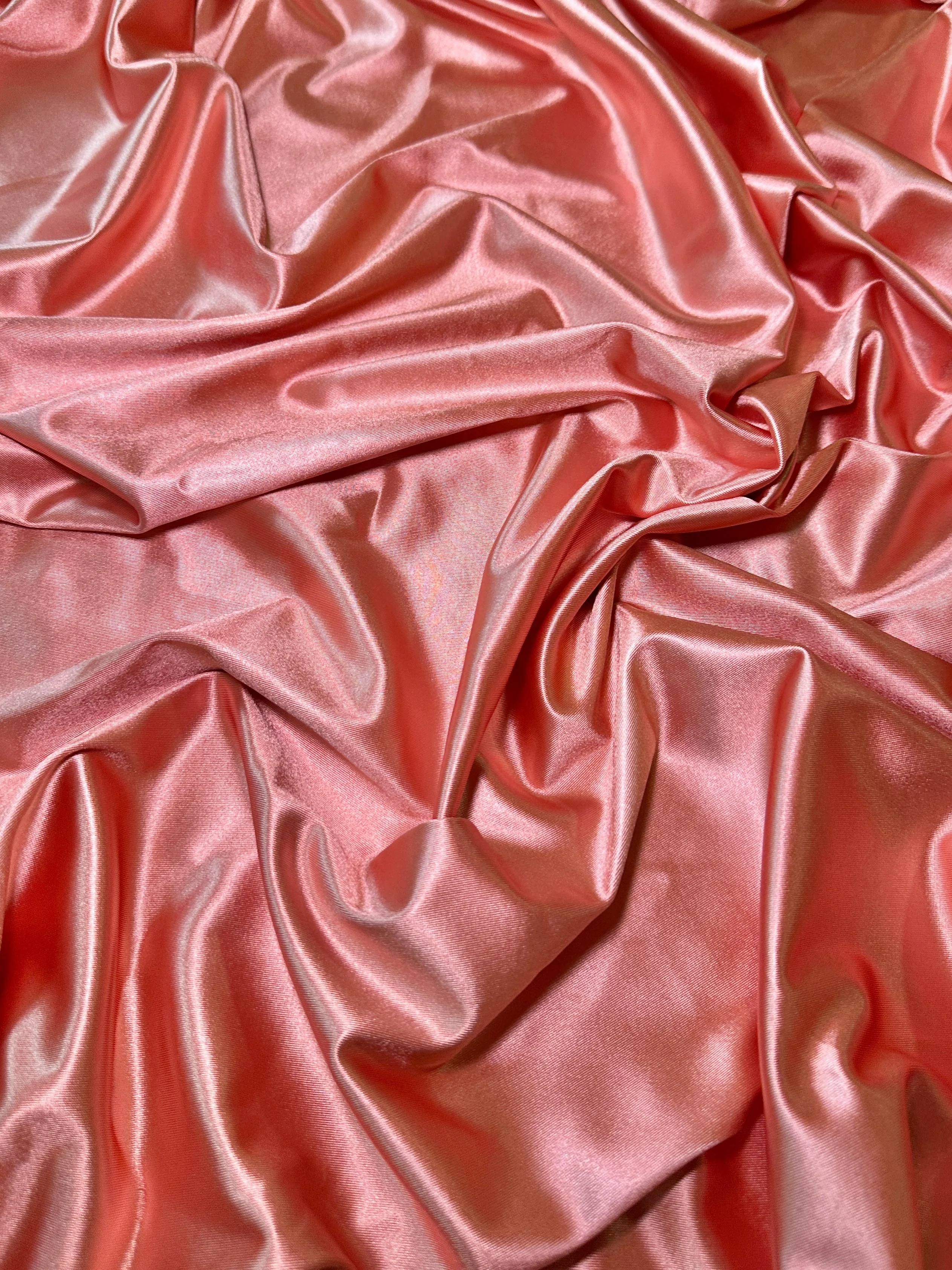 Salmon Shiny Nylon Spandex - Image 2