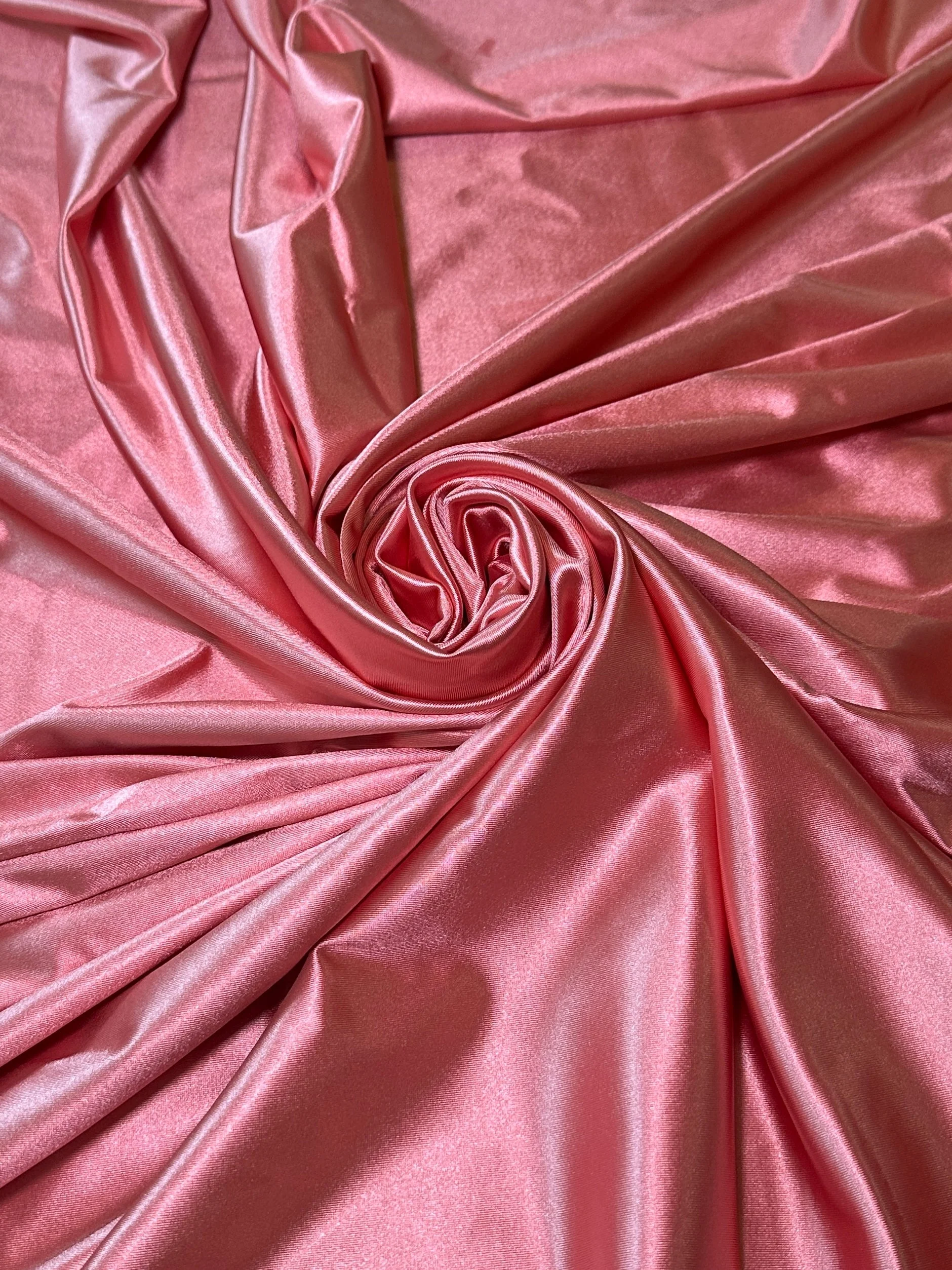 Salmon Shiny Nylon Spandex - Image 3