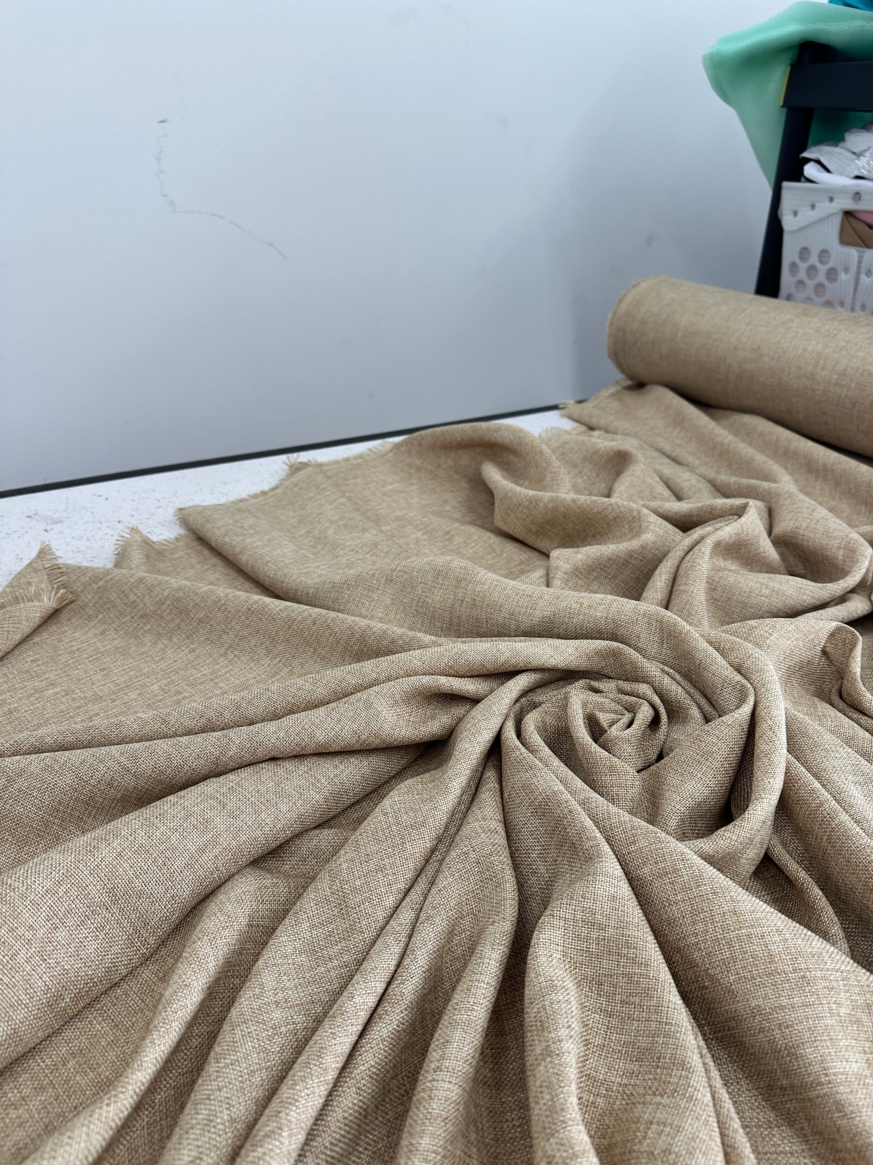 Sand Faux Linen - Image 2