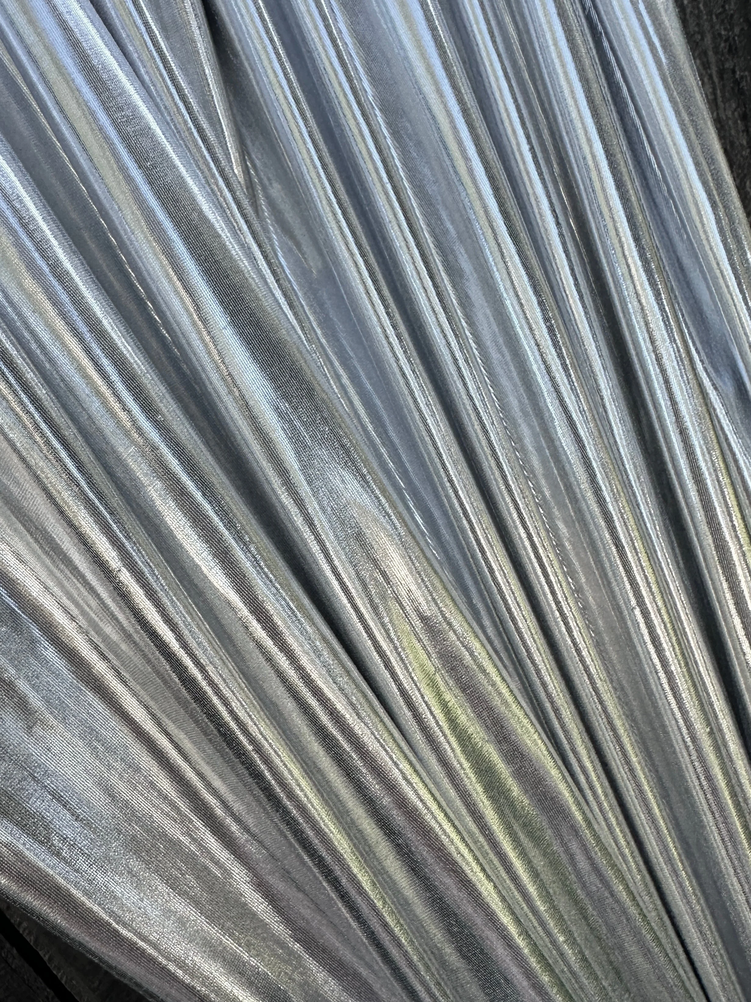 Silver Coated Spandex Pleather - Image 6