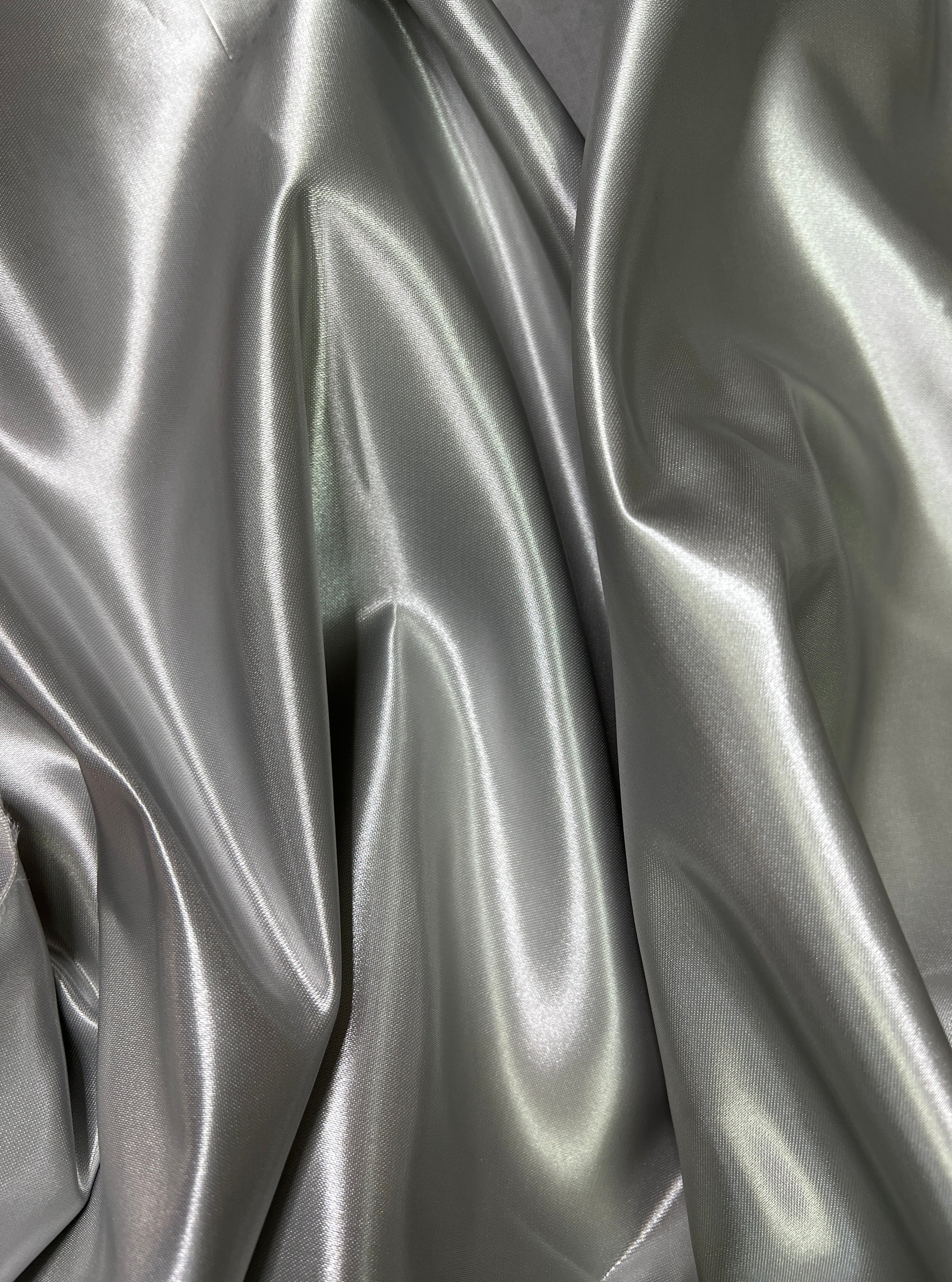 Silver Duchesse Satin