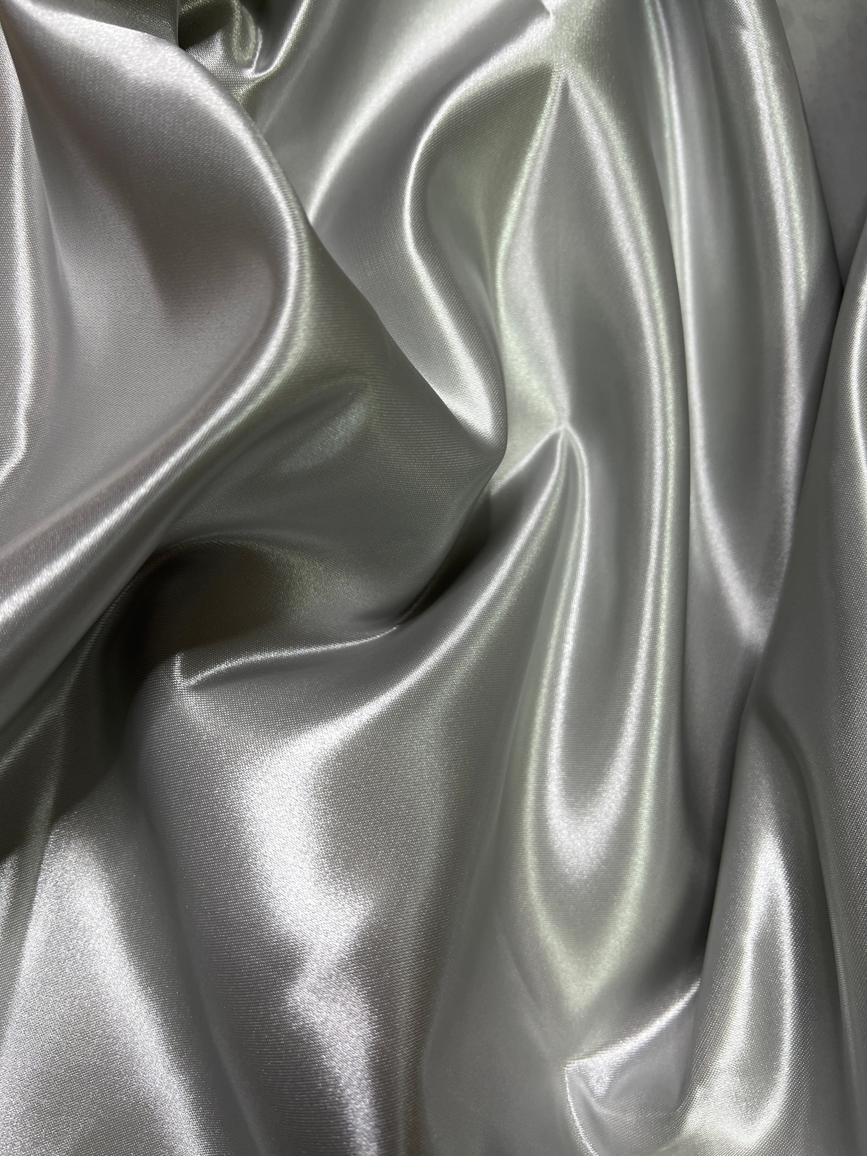 Silver Duchesse Satin - Image 3