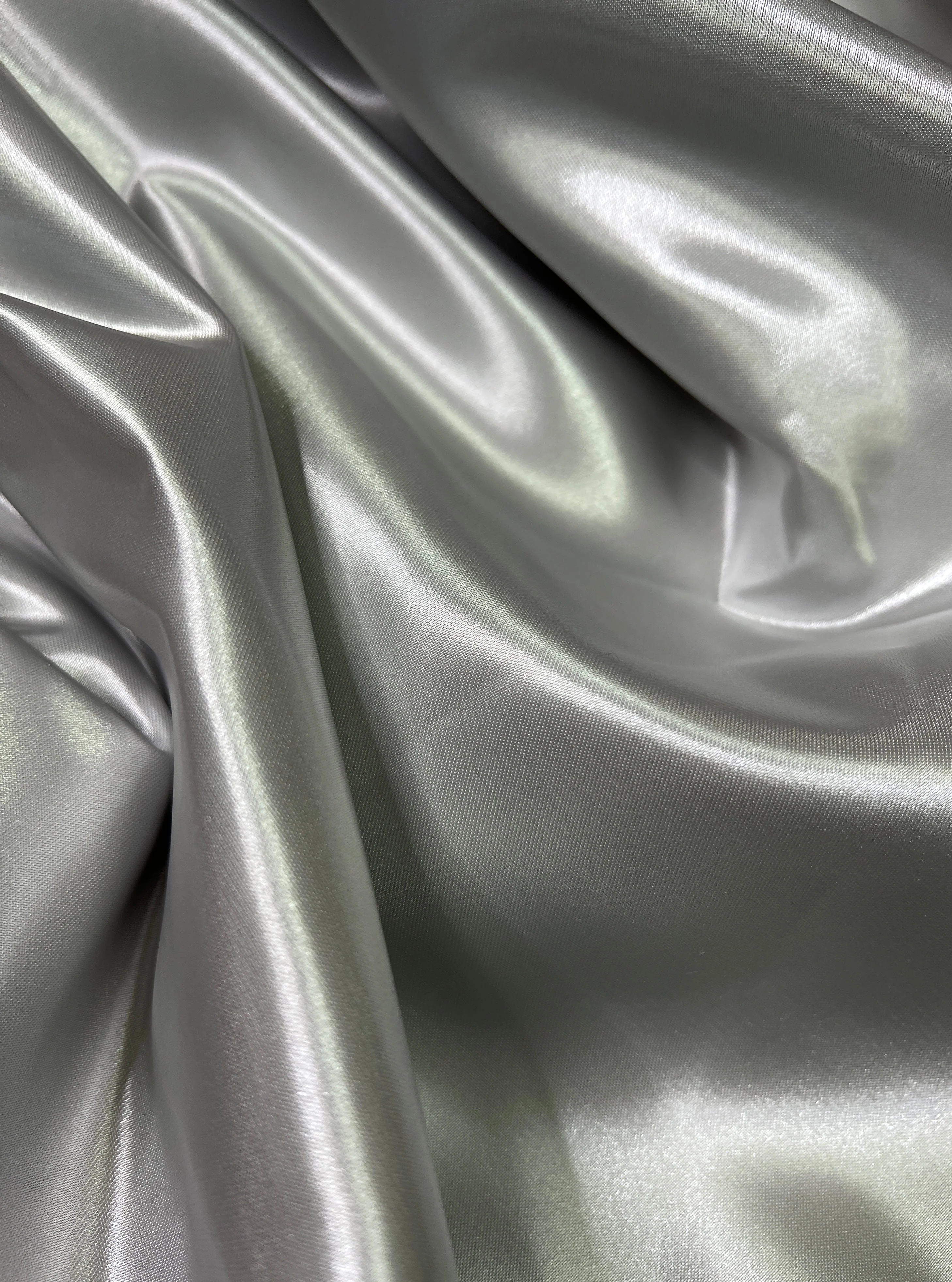 Silver Duchesse Satin - Image 4