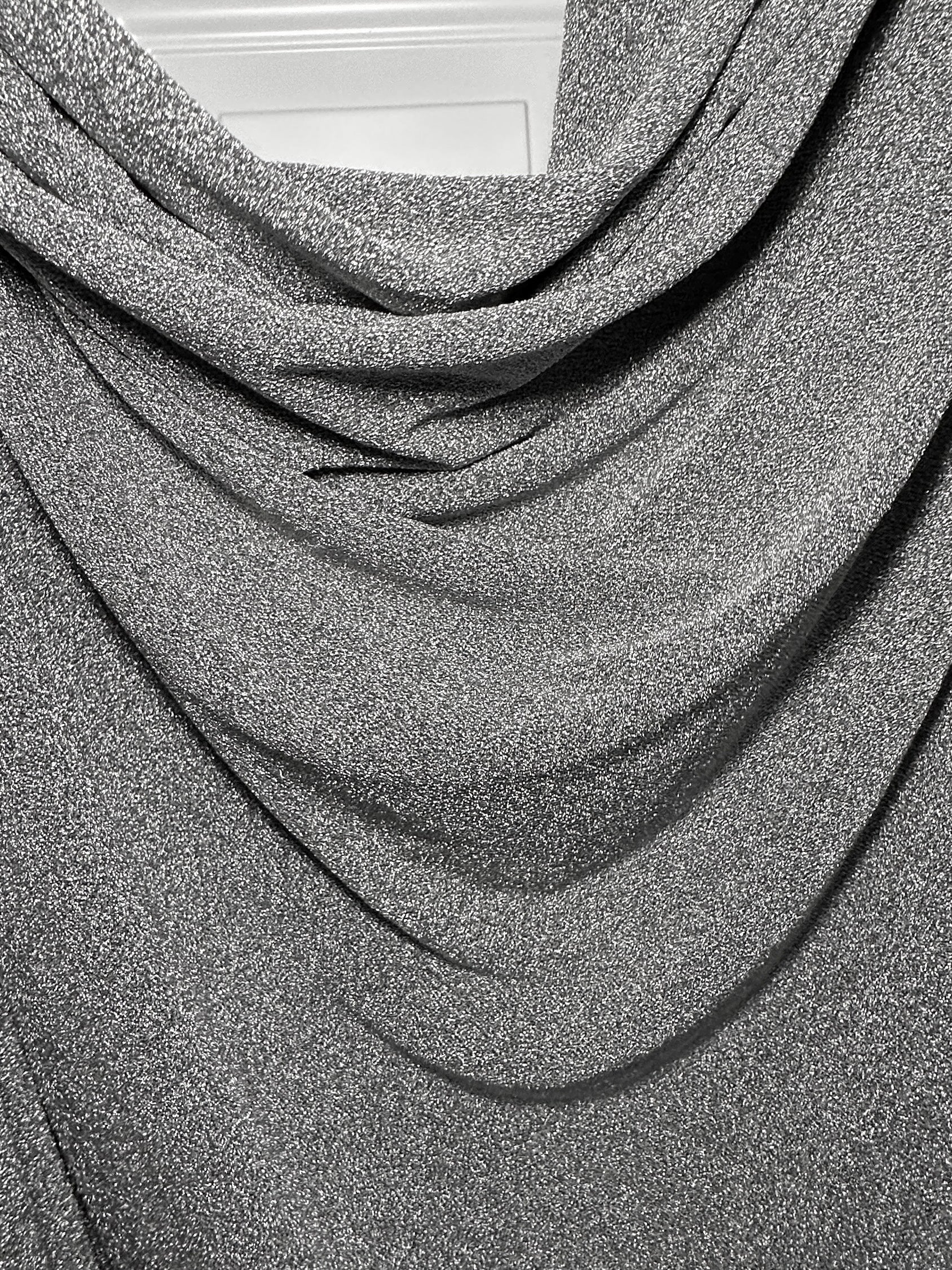 Silver Glitter Lurex Jersey - Image 7