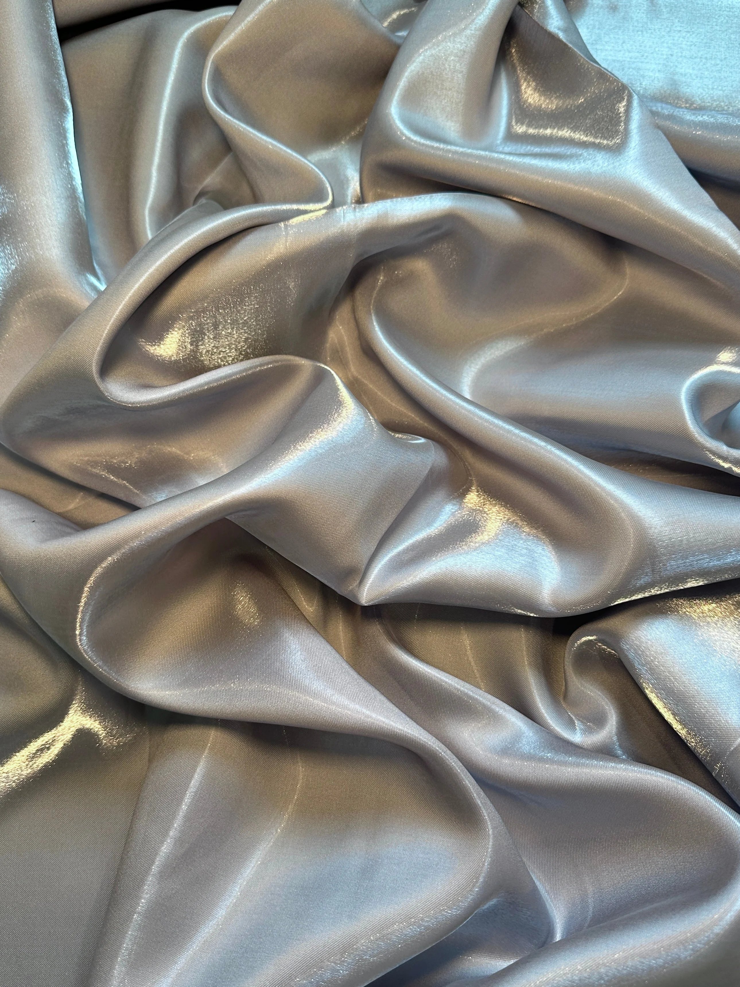 Silver Liquid Bridal Satin - Image 2