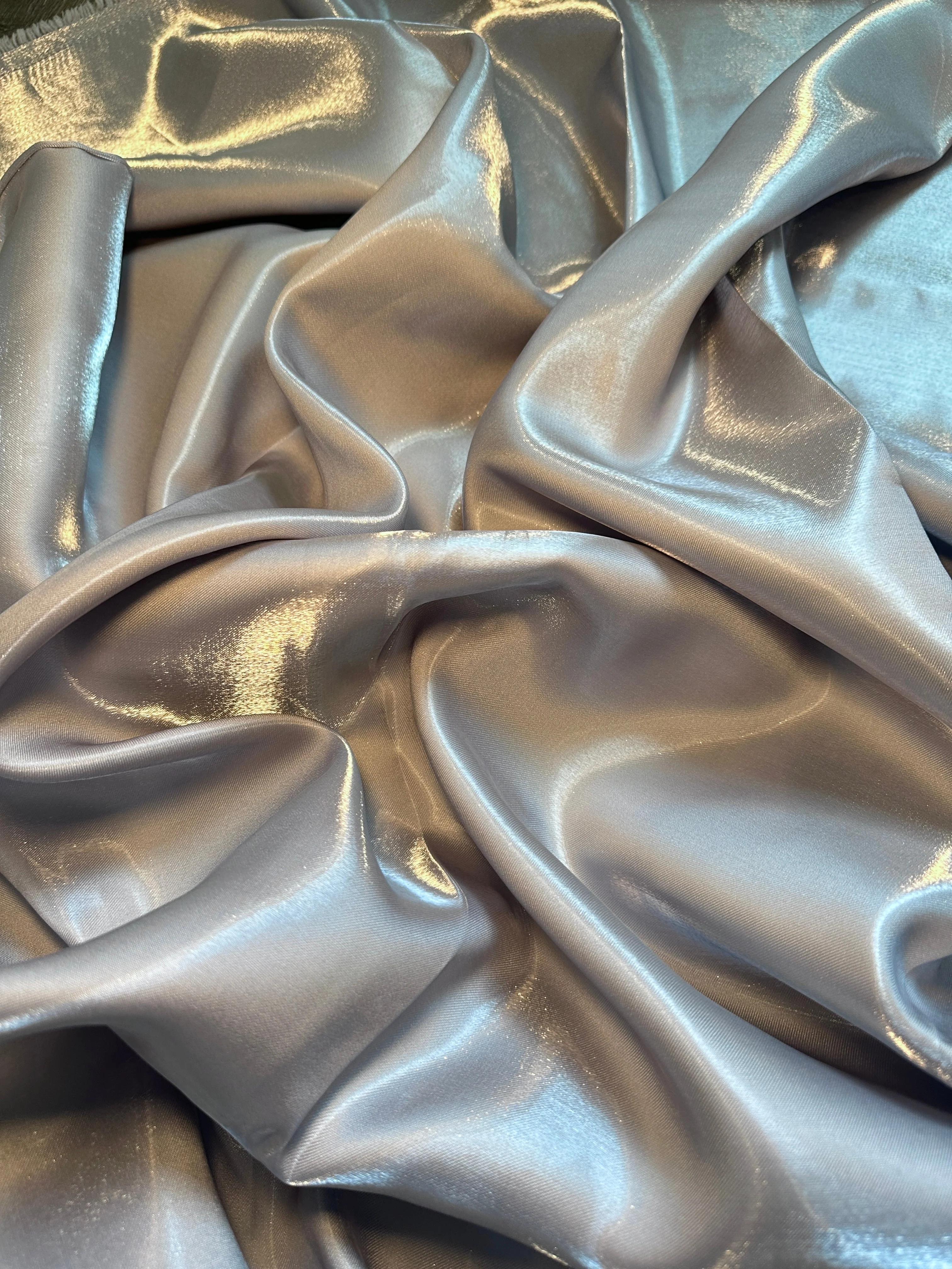 Silver Liquid Bridal Satin - Image 5