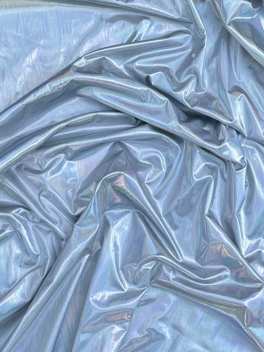 Silver Reflective Coated Spandex Pleather - Image 2
