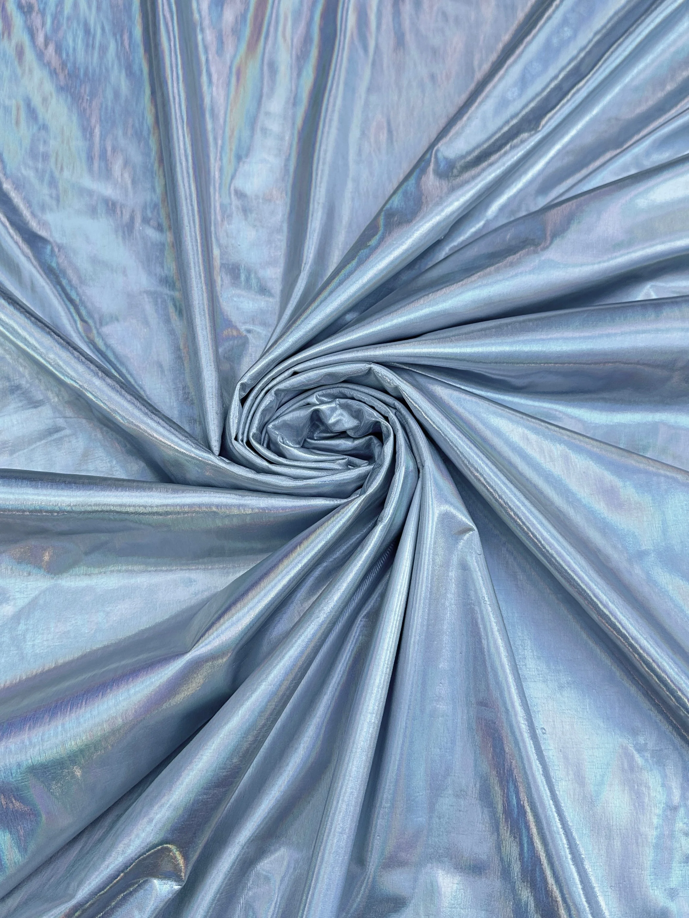 Silver Reflective Coated Spandex Pleather - Image 3