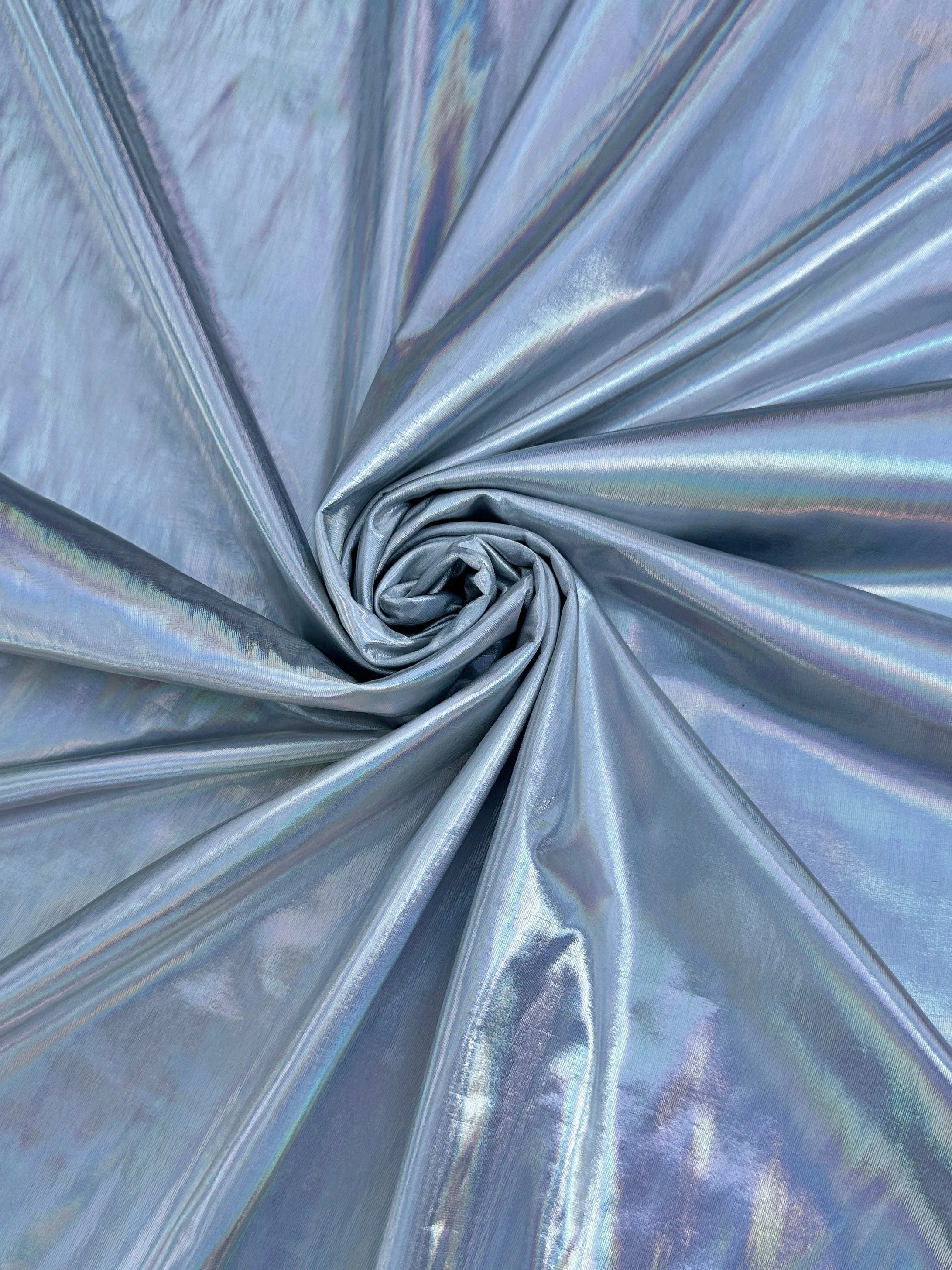 Silver Reflective Coated Spandex Pleather - Image 5