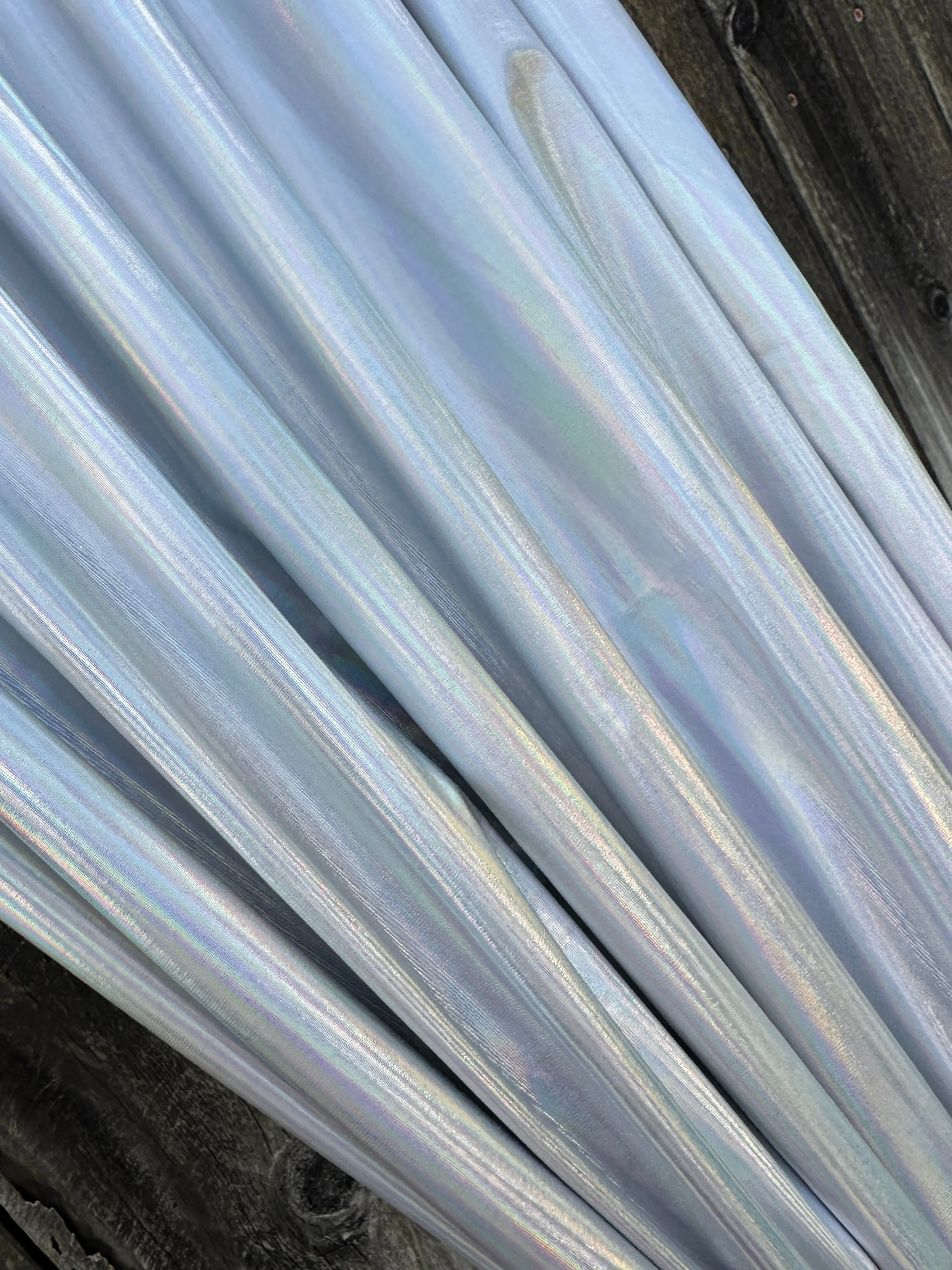Silver Reflective Coated Spandex Pleather - Image 8