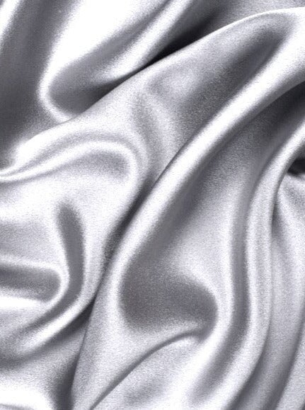 Silver Silky Stretch Satin - Image 4