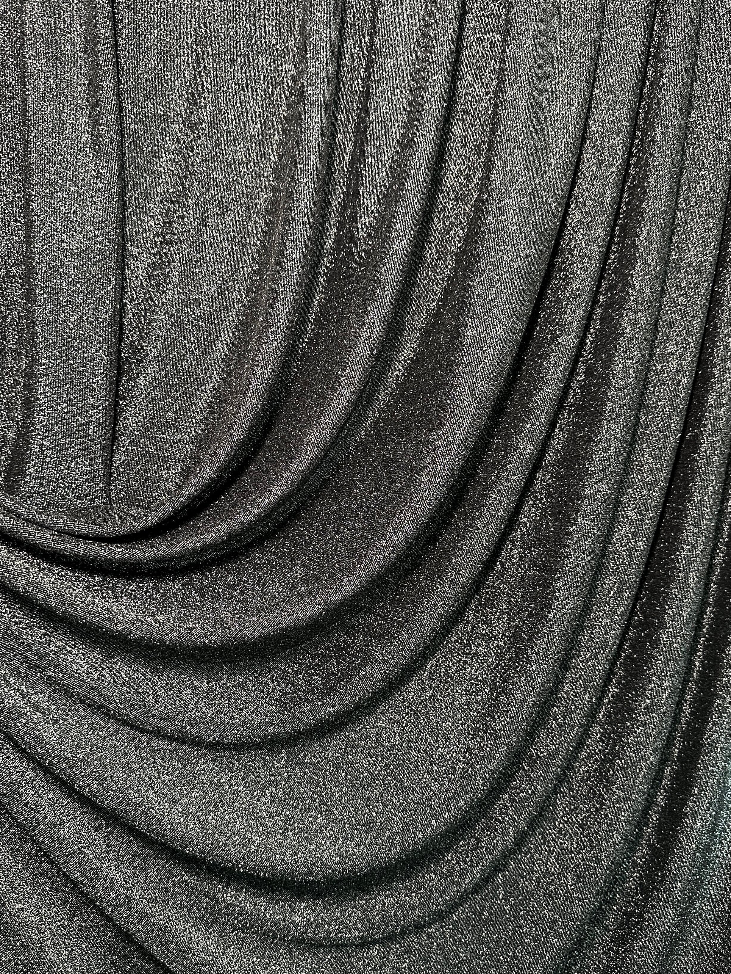 Silver Spandex Lurex Knit - Image 2