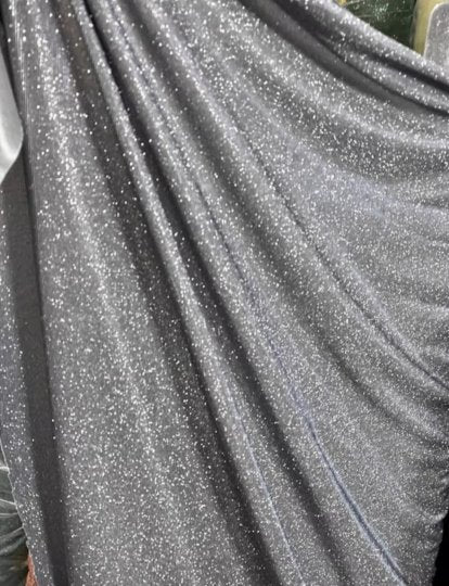 Silver Stretch Metallic Lurex