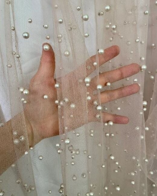Skin Tone Pearl Tulle - Image 11