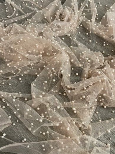 Skin Tone Pearl Tulle - Image 6