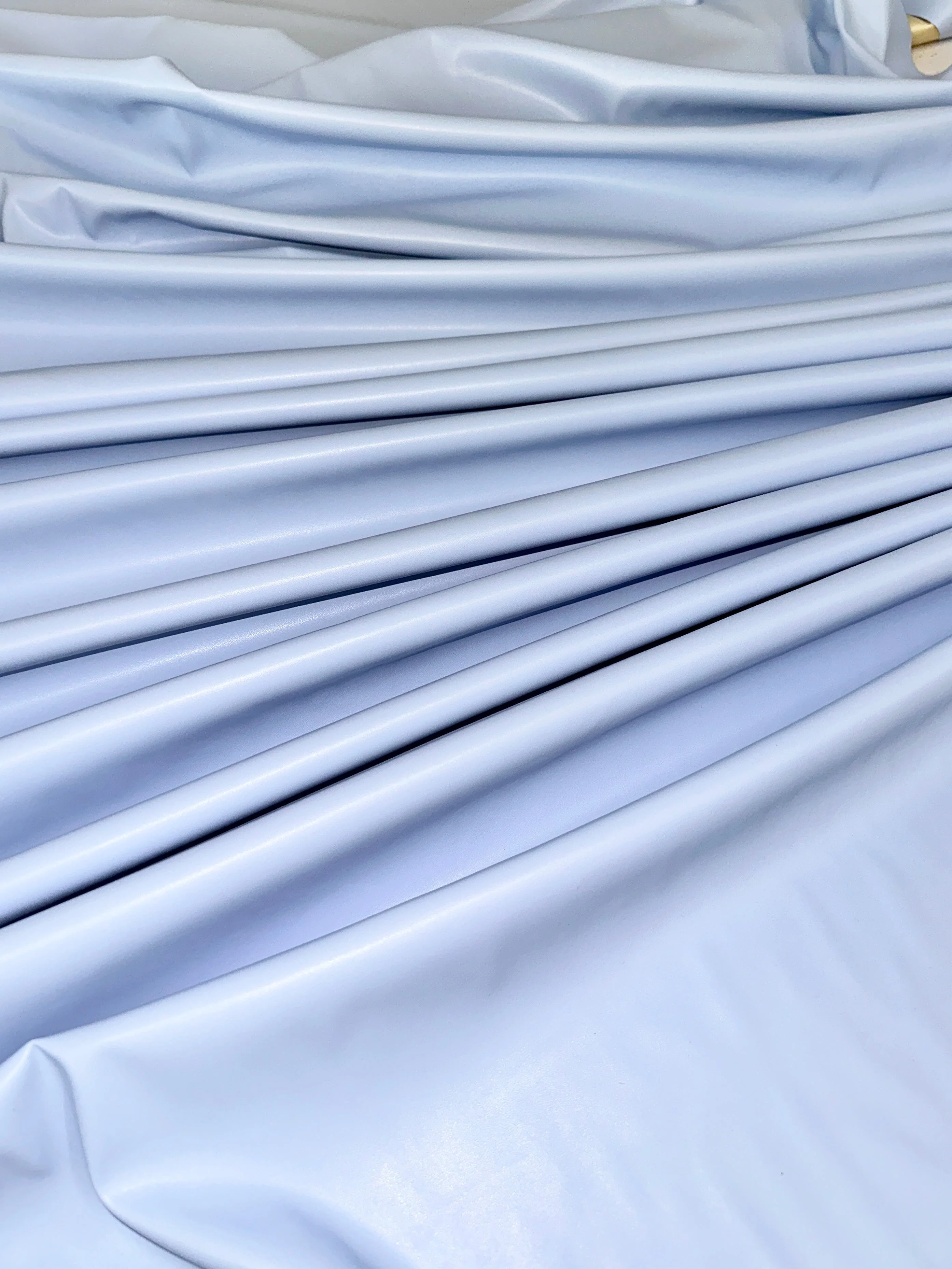 Sky Blue Stretch Faux Leather - Image 2