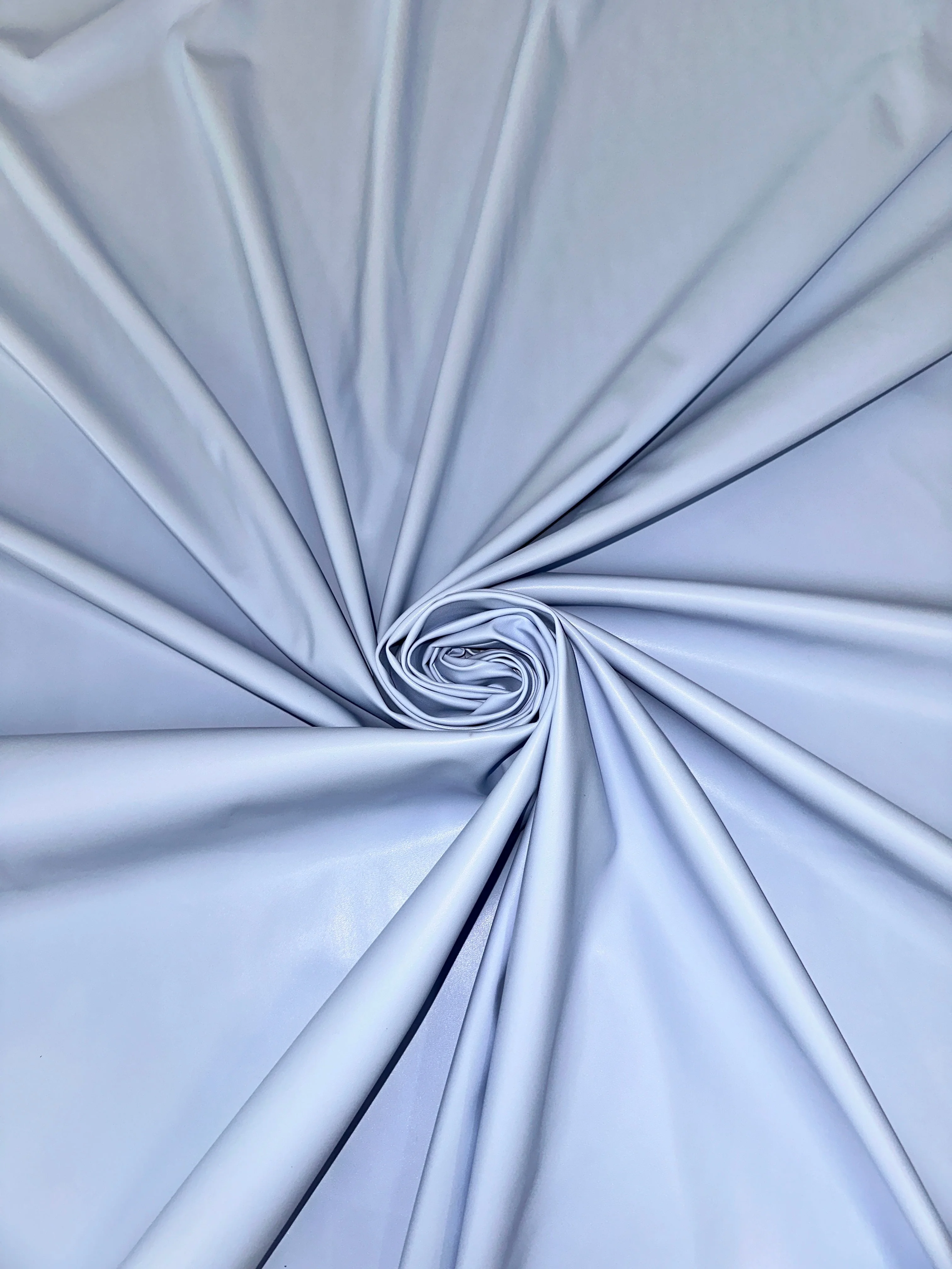 Sky Blue Stretch Faux Leather - Image 5