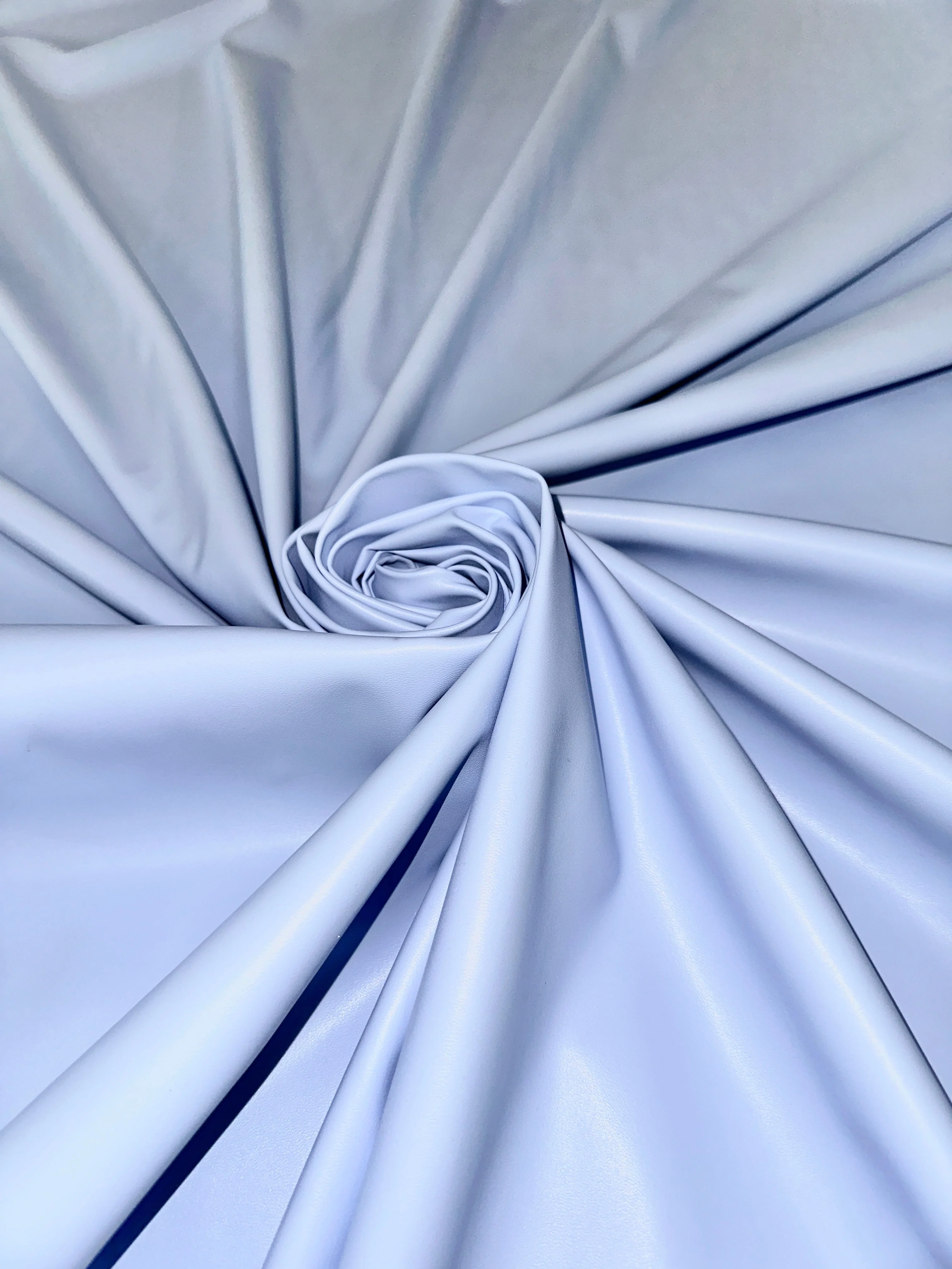 Sky Blue Stretch Faux Leather - Image 7