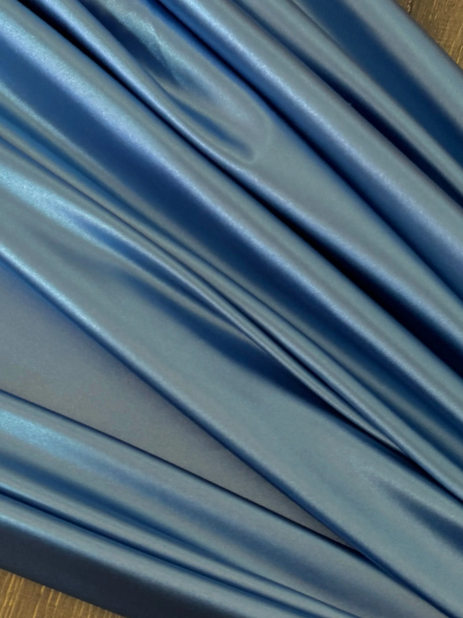 Slate Blue Shiny Nylon Spandex - Image 3