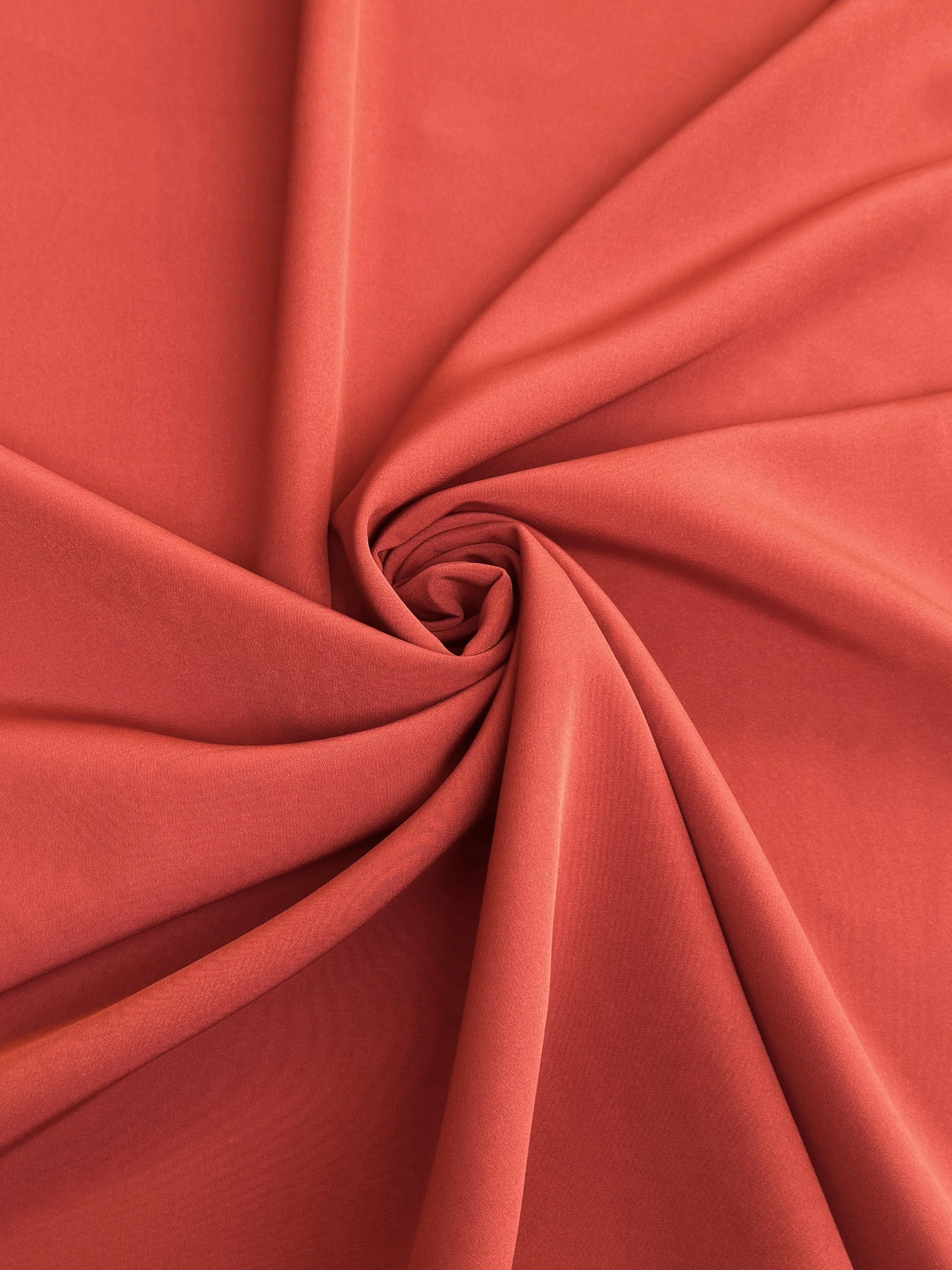 Rust Stretch Crepe