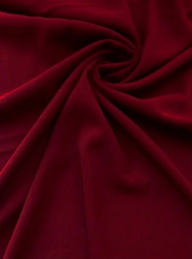 Burgundy Stretch Crepe - Image 5