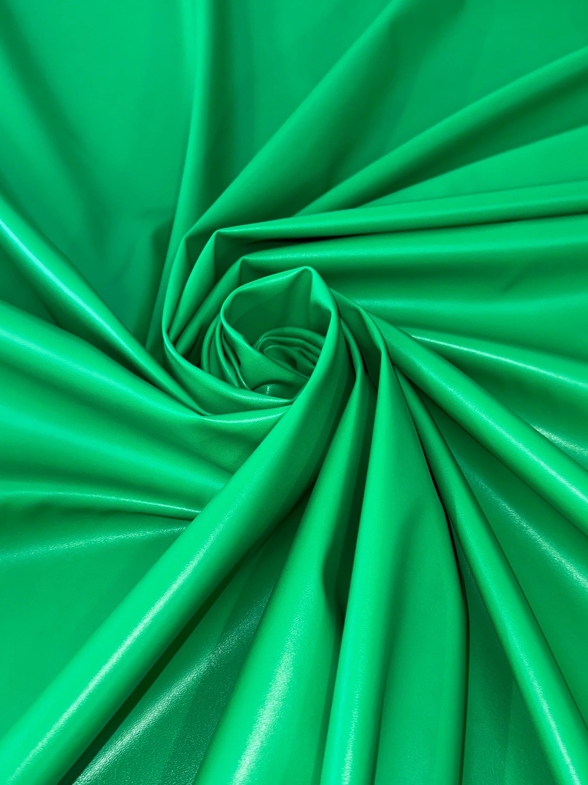 Kelly Green Stretch Faux Leather - Image 7
