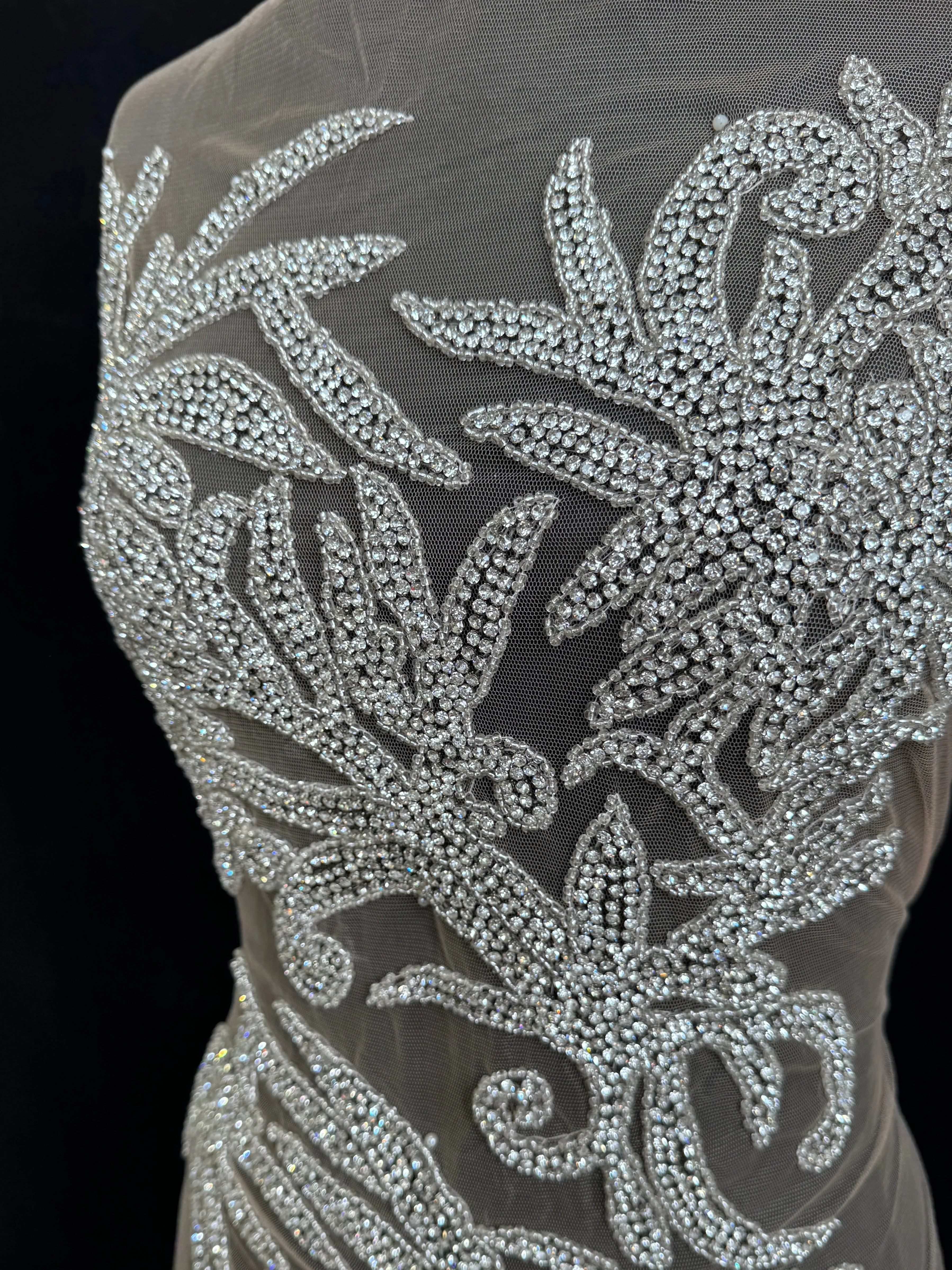 Christina Silver Rhinestones Bodice Applique - Image 5