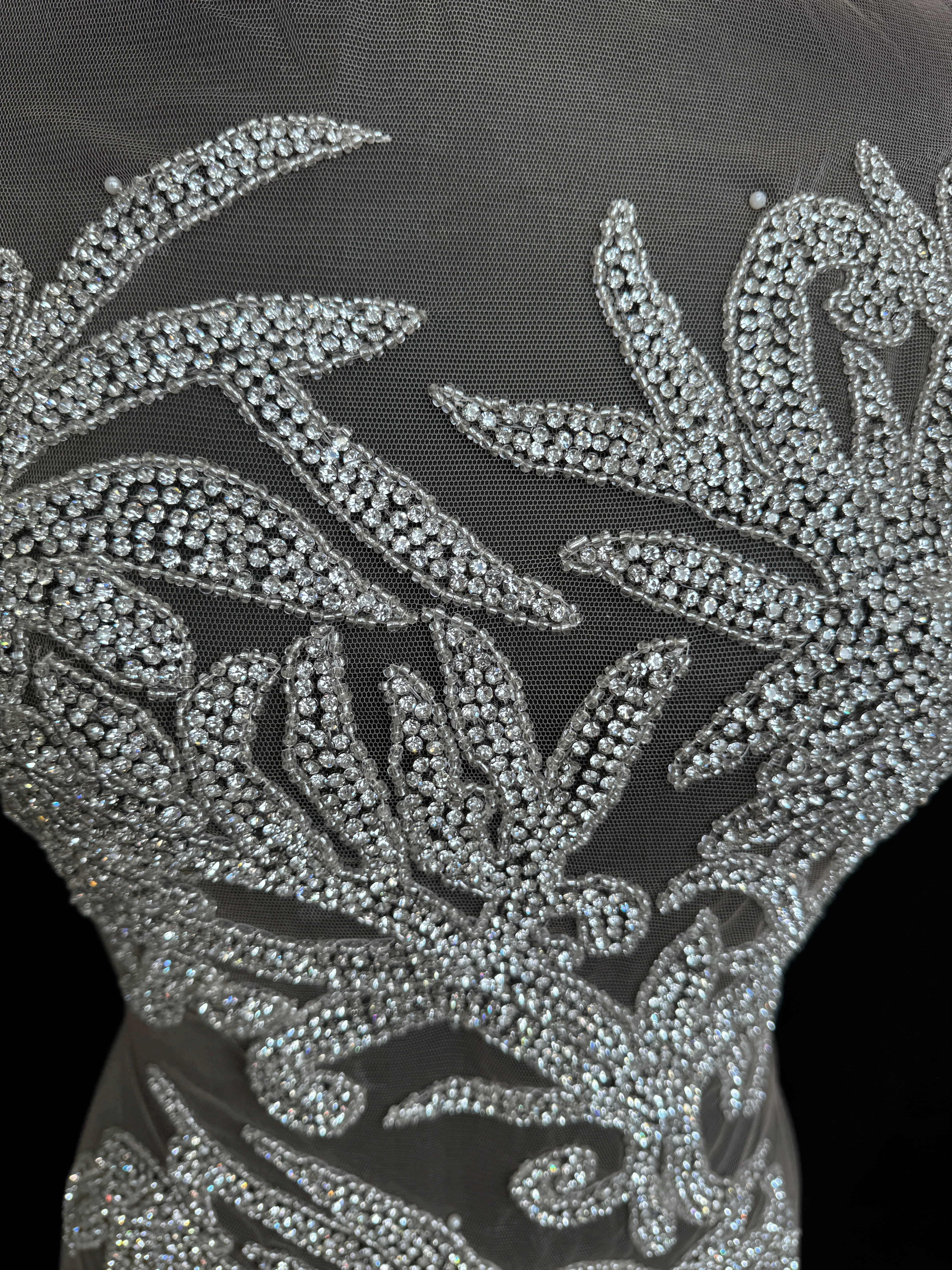 Christina Silver Rhinestones Bodice Applique - Image 6