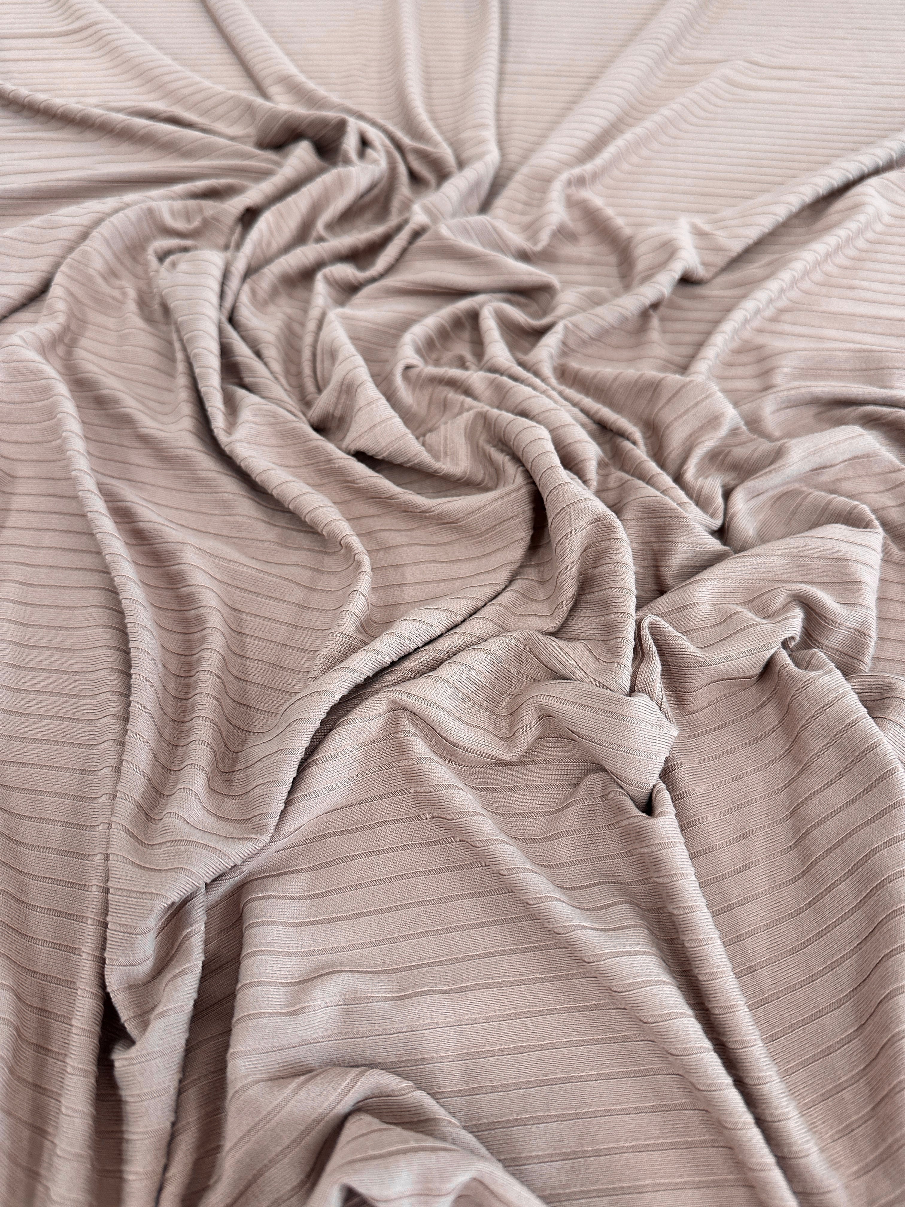 Tan-Mushroom Rib Knit - Image 3