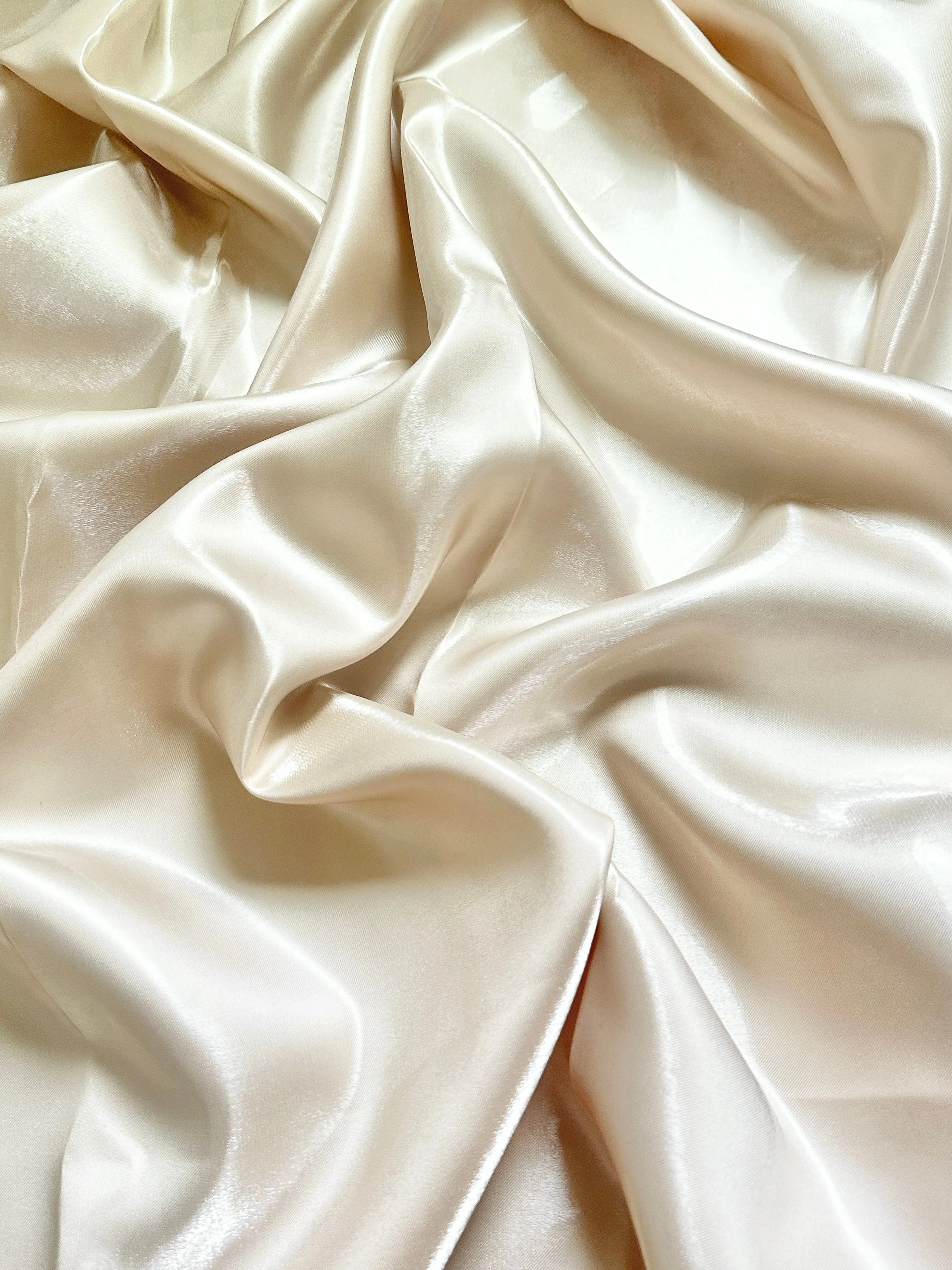Tapioca Liquid Bridal Satin - Image 2