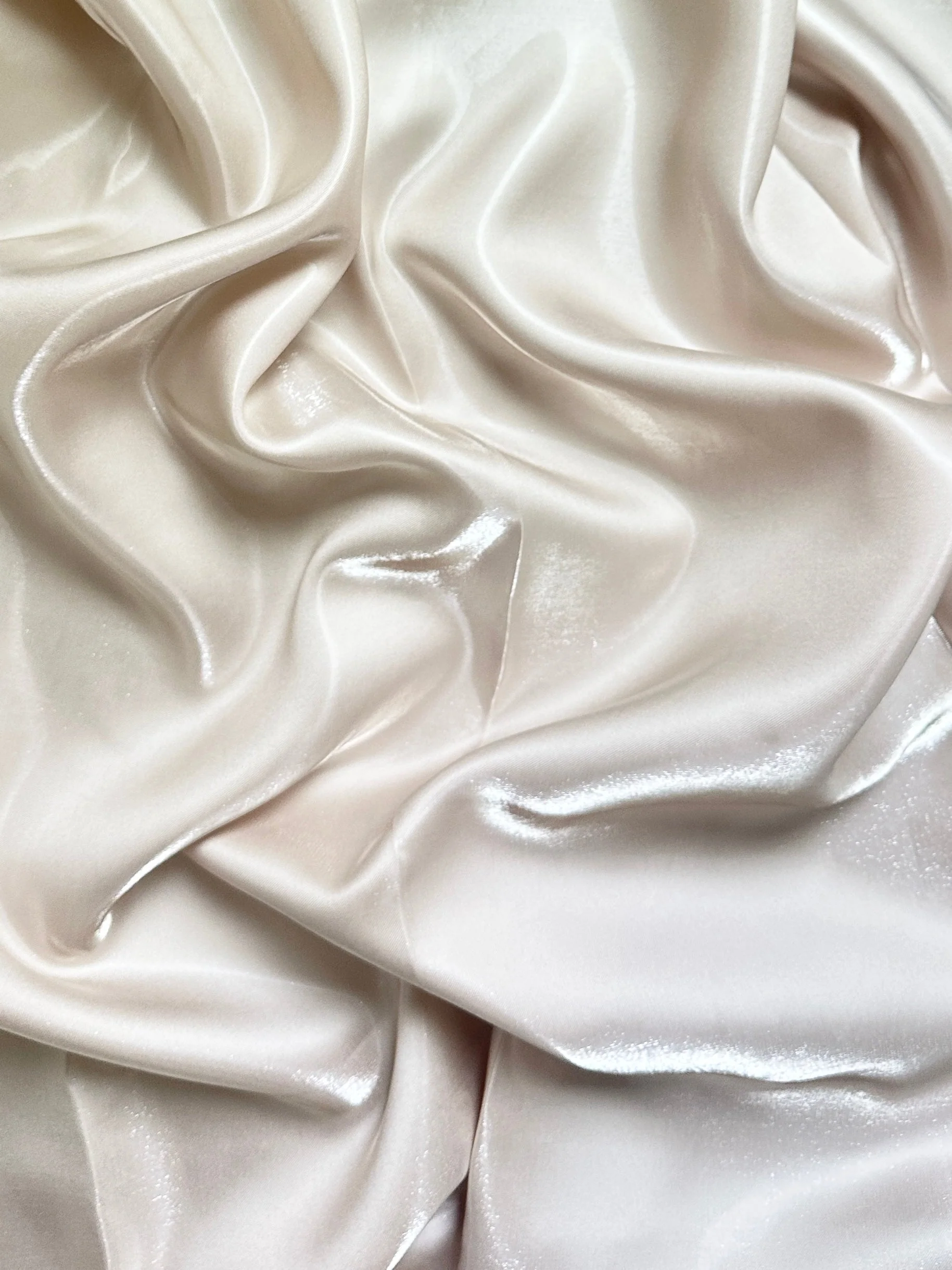 Tapioca Liquid Bridal Satin - Image 3
